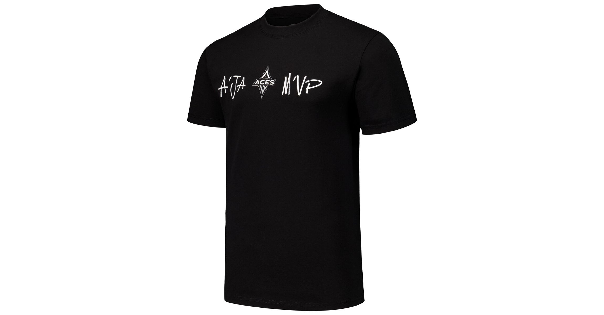 WNBA Unisex Aja Las Vegas Aces Player Signature Name & Number T-Shirt