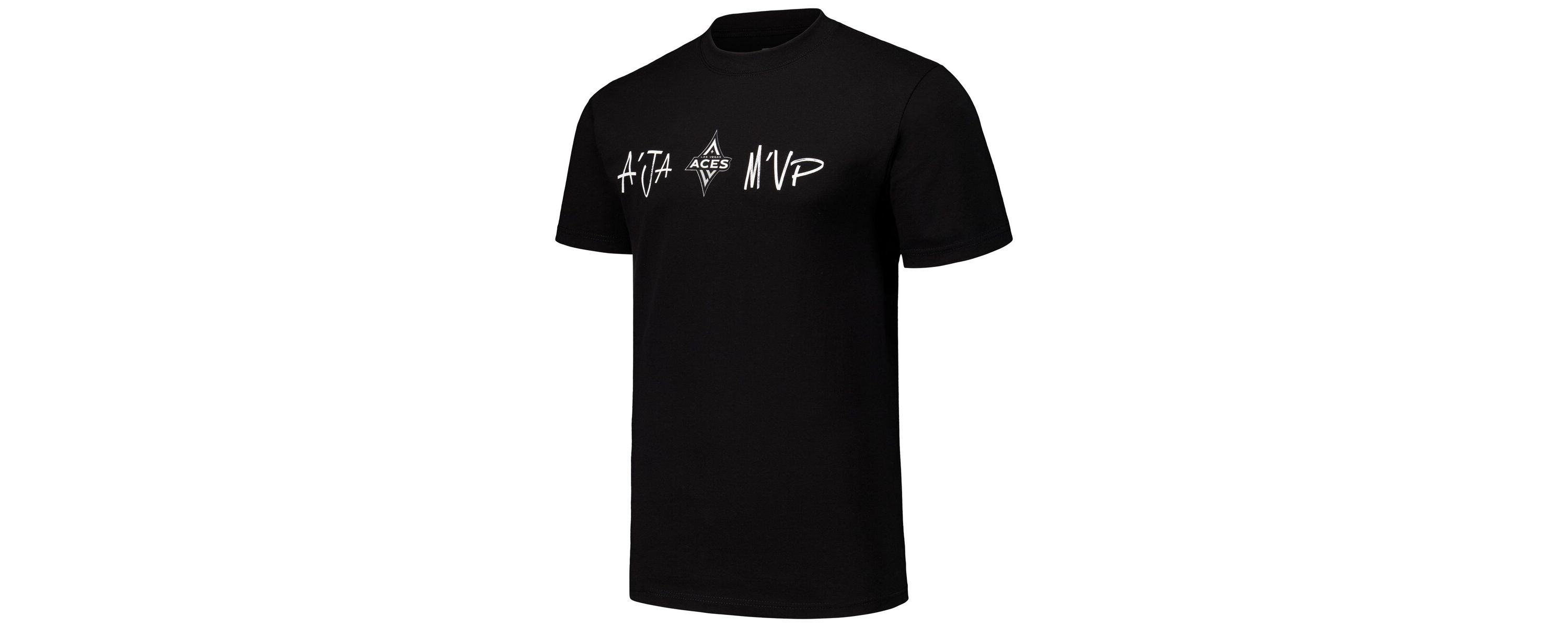 WNBA Unisex Aja Las Vegas Aces Player Signature Name & Number T-Shirt