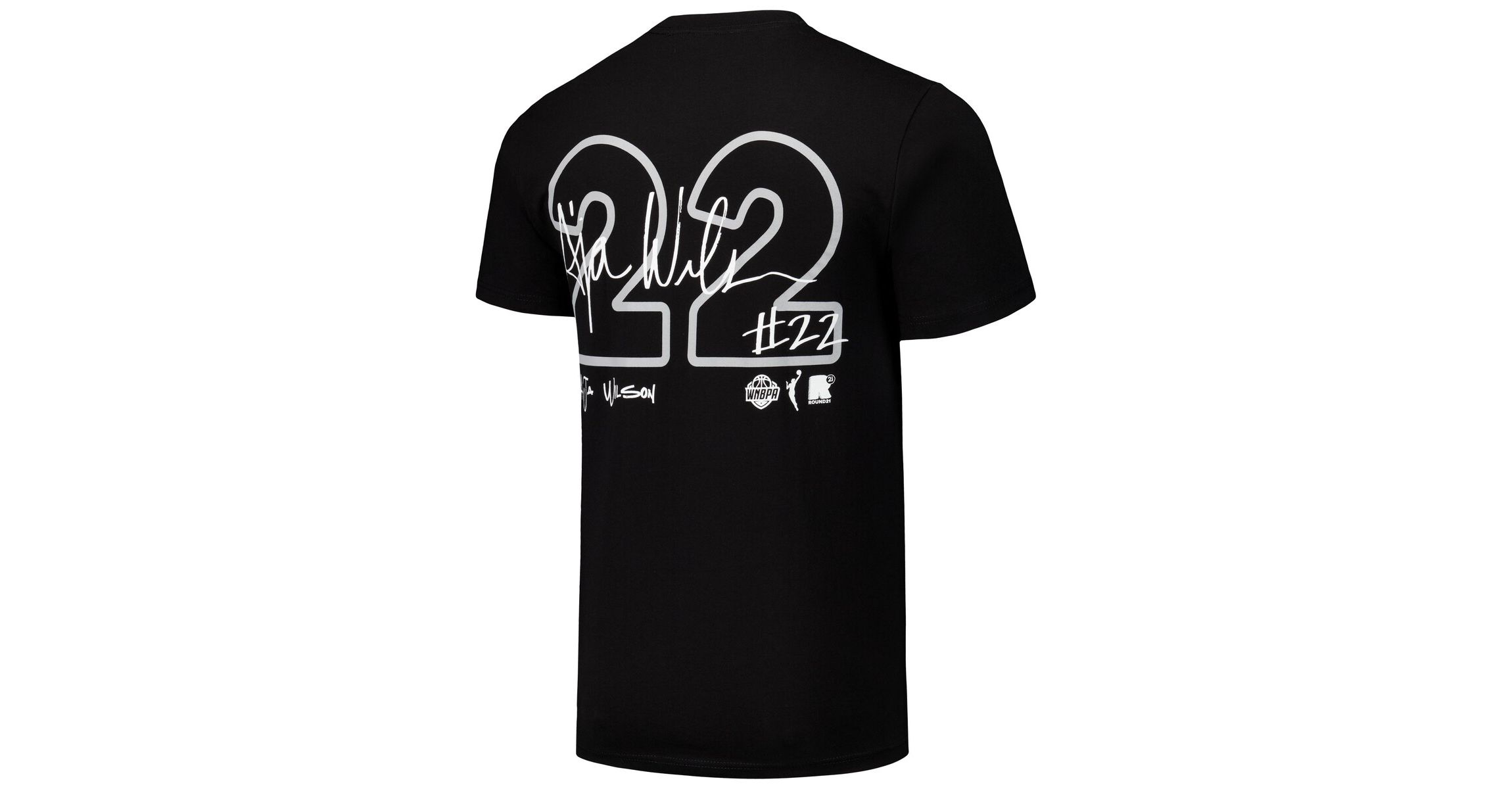 WNBA Unisex Aja Las Vegas Aces Player Signature Name & Number T-Shirt