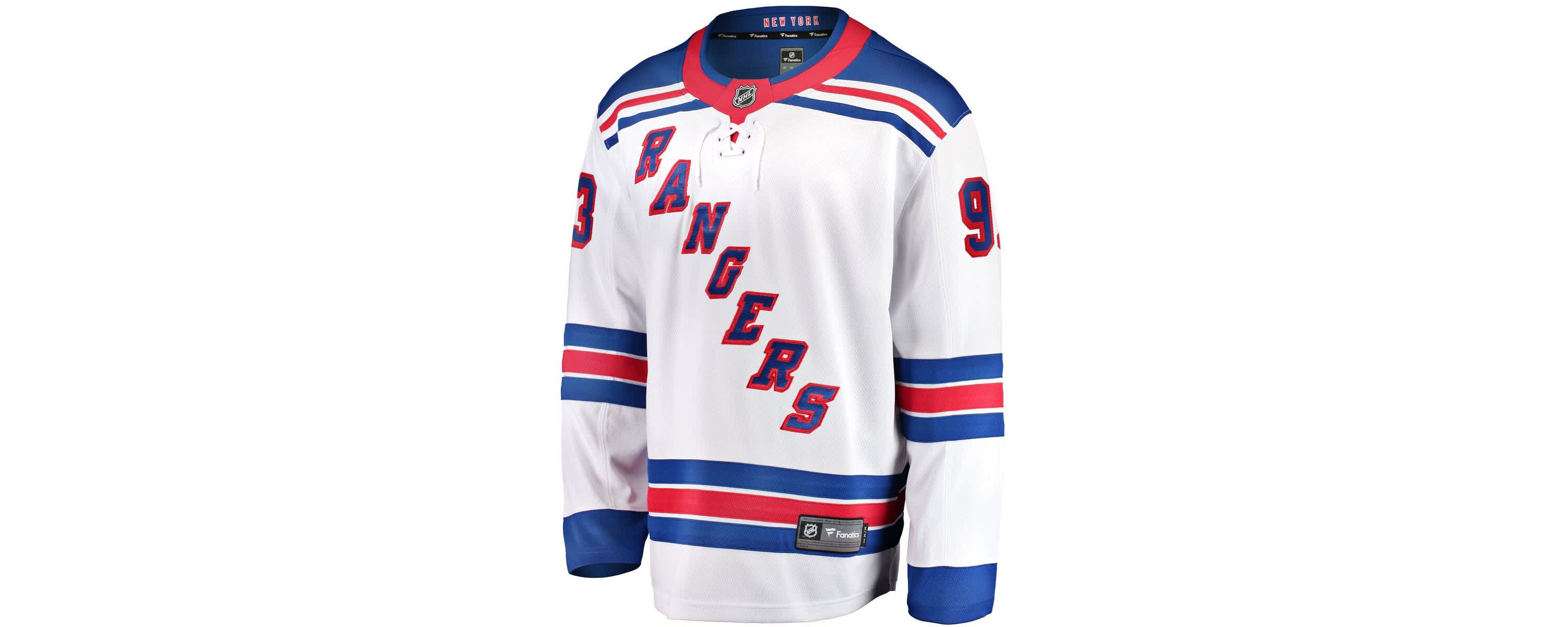 NHL Fanatics Mika Zibanejad New York Rangers Away Premier Breakaway Player Jersey