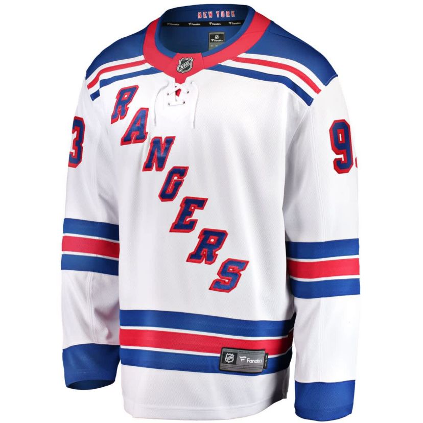 NHL Fanatics Mika Zibanejad New York Rangers Away Premier Breakaway Player Jersey