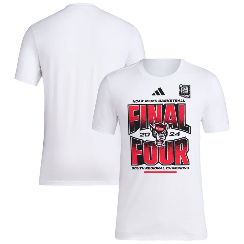 NCAA Unisex NC State Wolfpack 2024 NCAA Basketball Tournament March Madness Final Four Locker Room T-Shirt