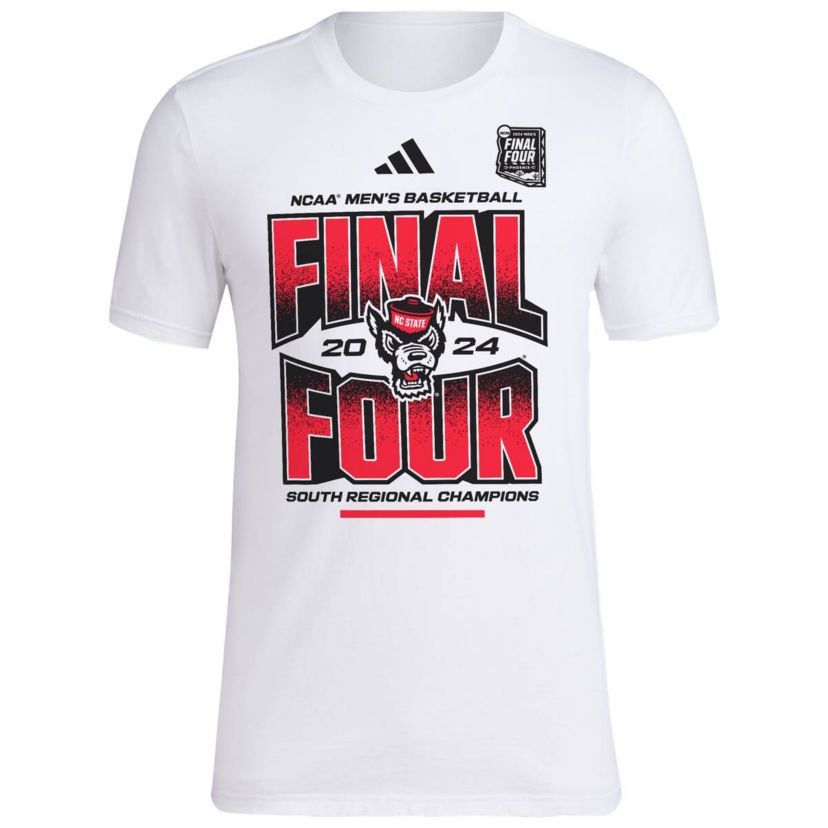 NCAA Unisex NC State Wolfpack 2024 NCAA Basketball Tournament March Madness Final Four Locker Room T-Shirt
