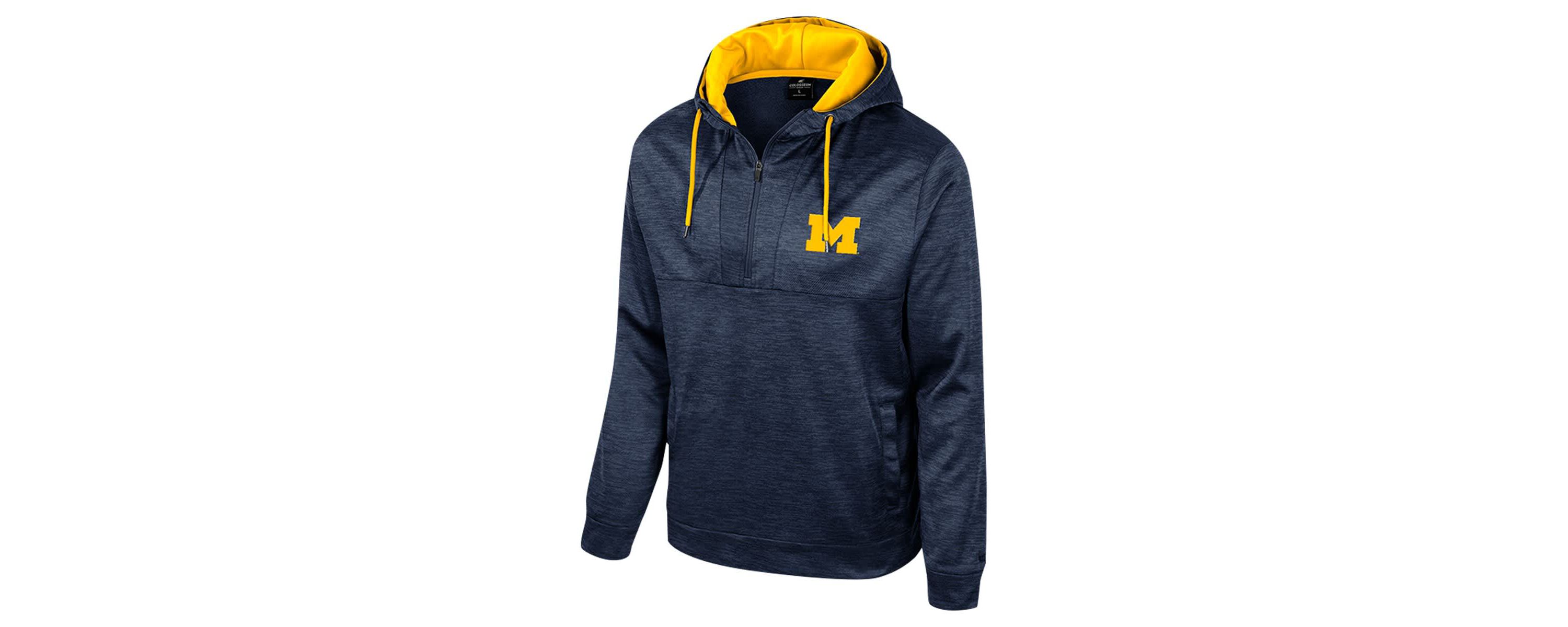 NCAA Michigan Wolverines Cypher Half-Zip Hoodie