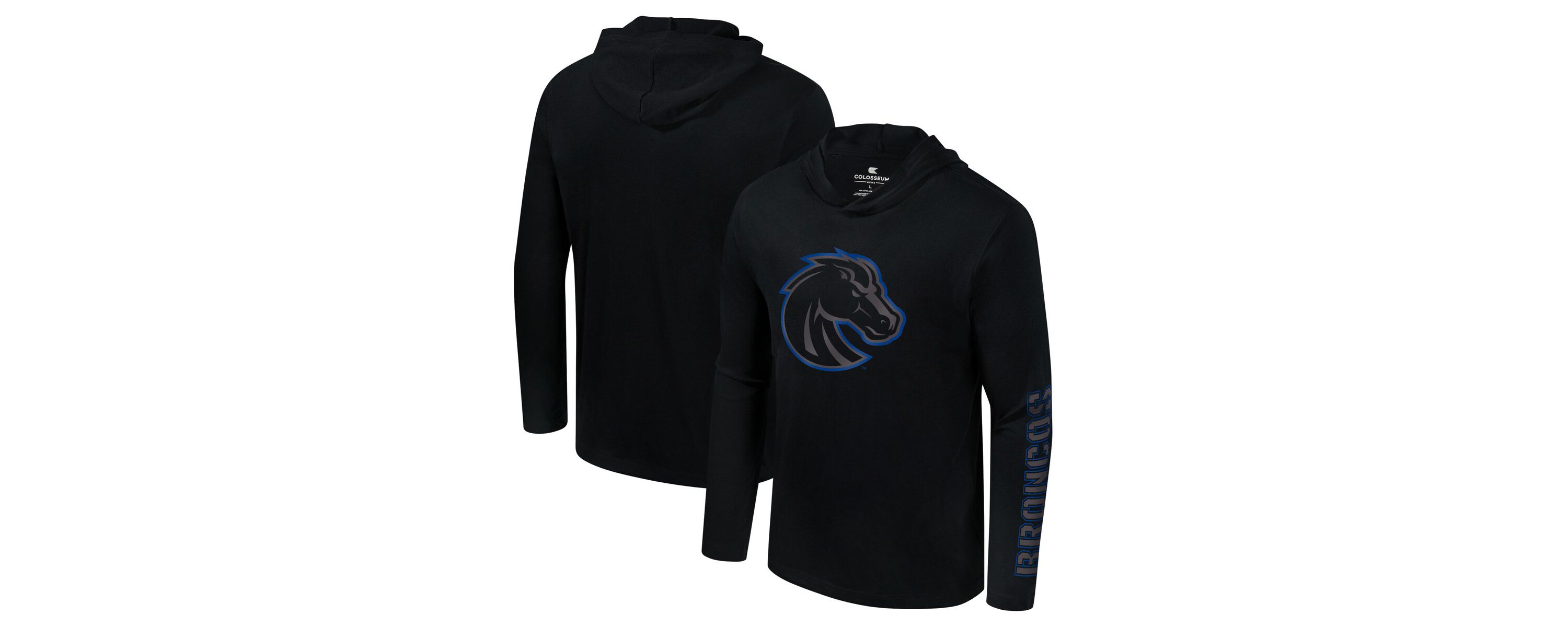 NCAA Boise State Broncos Color Pop Active Blend 2-Hit Long Sleeve Hooded T-Shirt