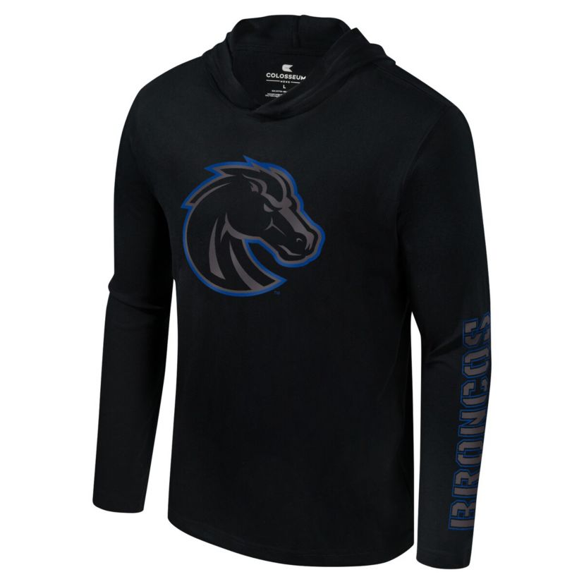 NCAA Boise State Broncos Color Pop Active Blend 2-Hit Long Sleeve Hooded T-Shirt