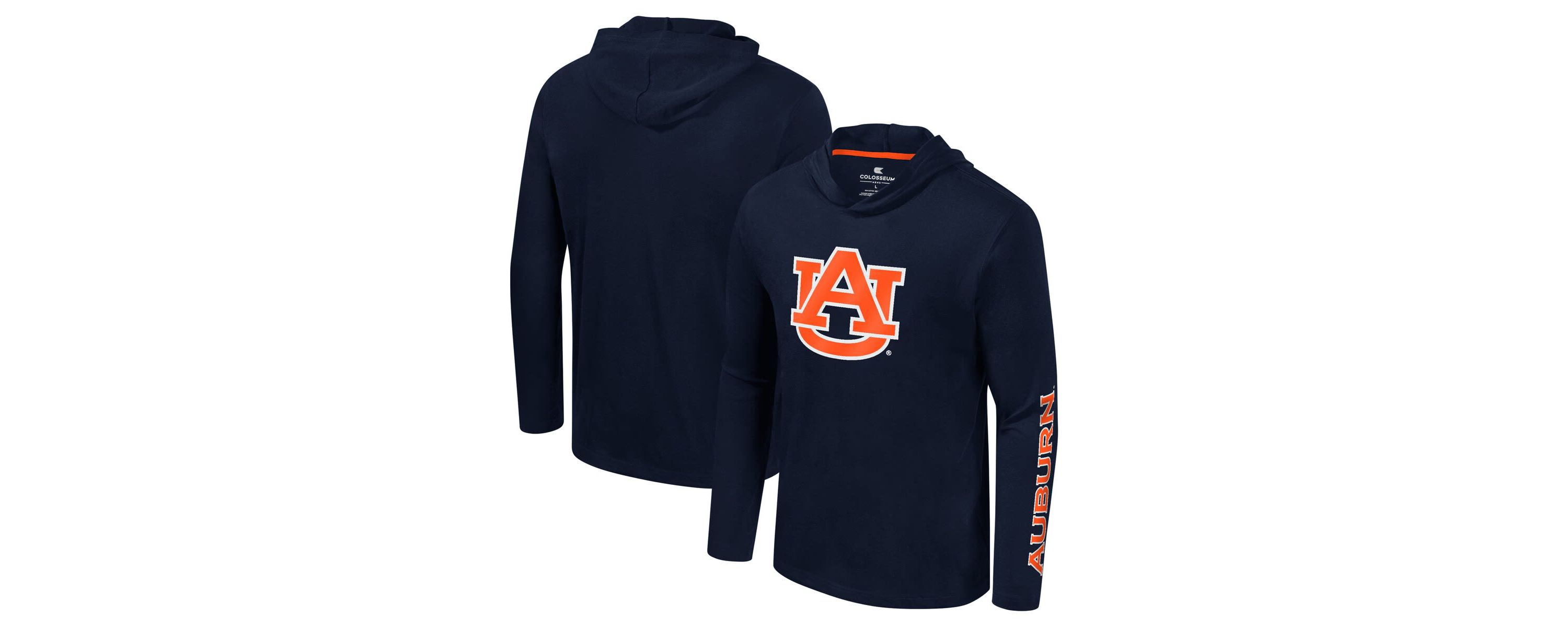 NCAA Auburn Tigers Logo Lockup Active Blend Long Sleeve T-Shirt Hoodie