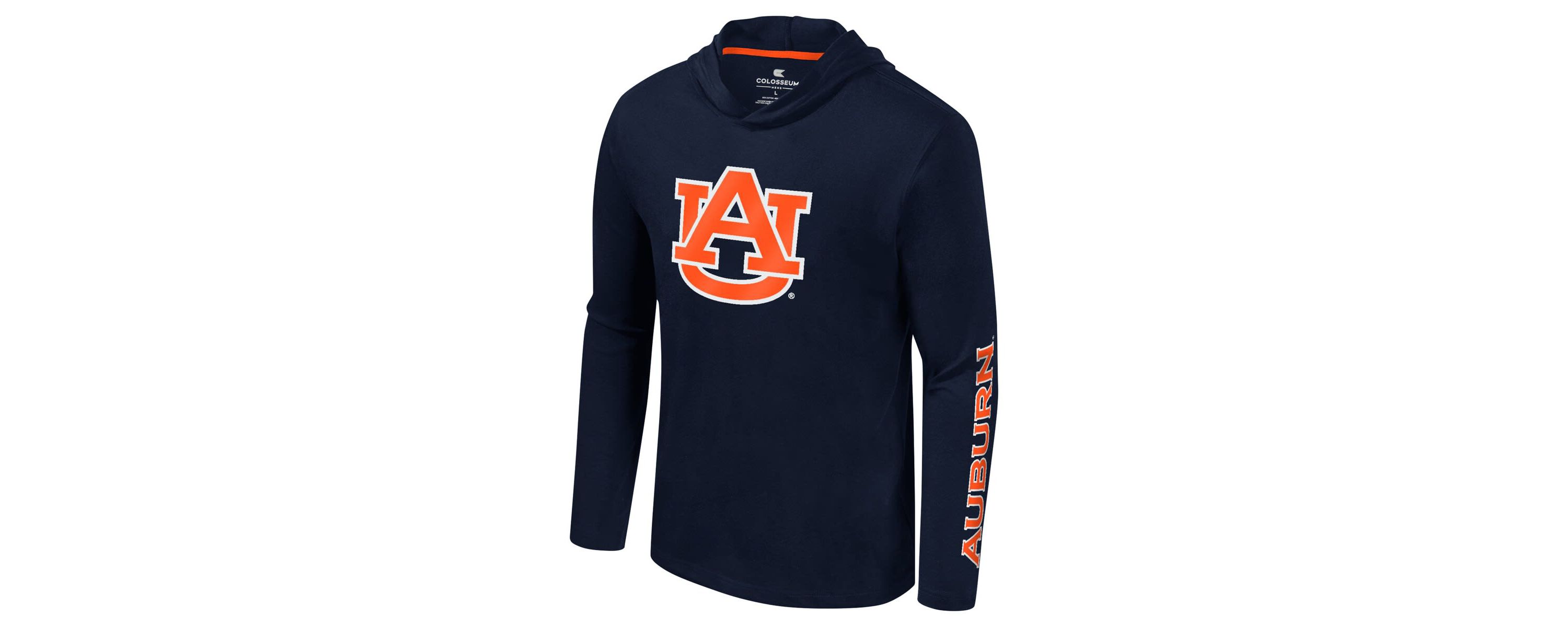 NCAA Auburn Tigers Logo Lockup Active Blend Long Sleeve T-Shirt Hoodie