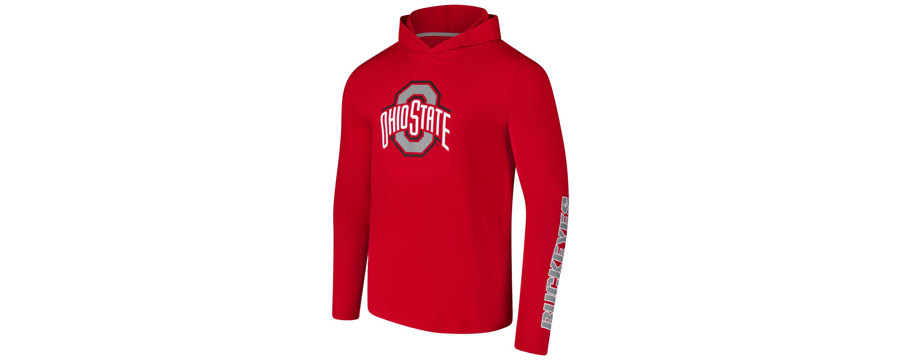 NCAA Ohio State Buckeyes Logo Lockup Active Blend Long Sleeve T-Shirt Hoodie