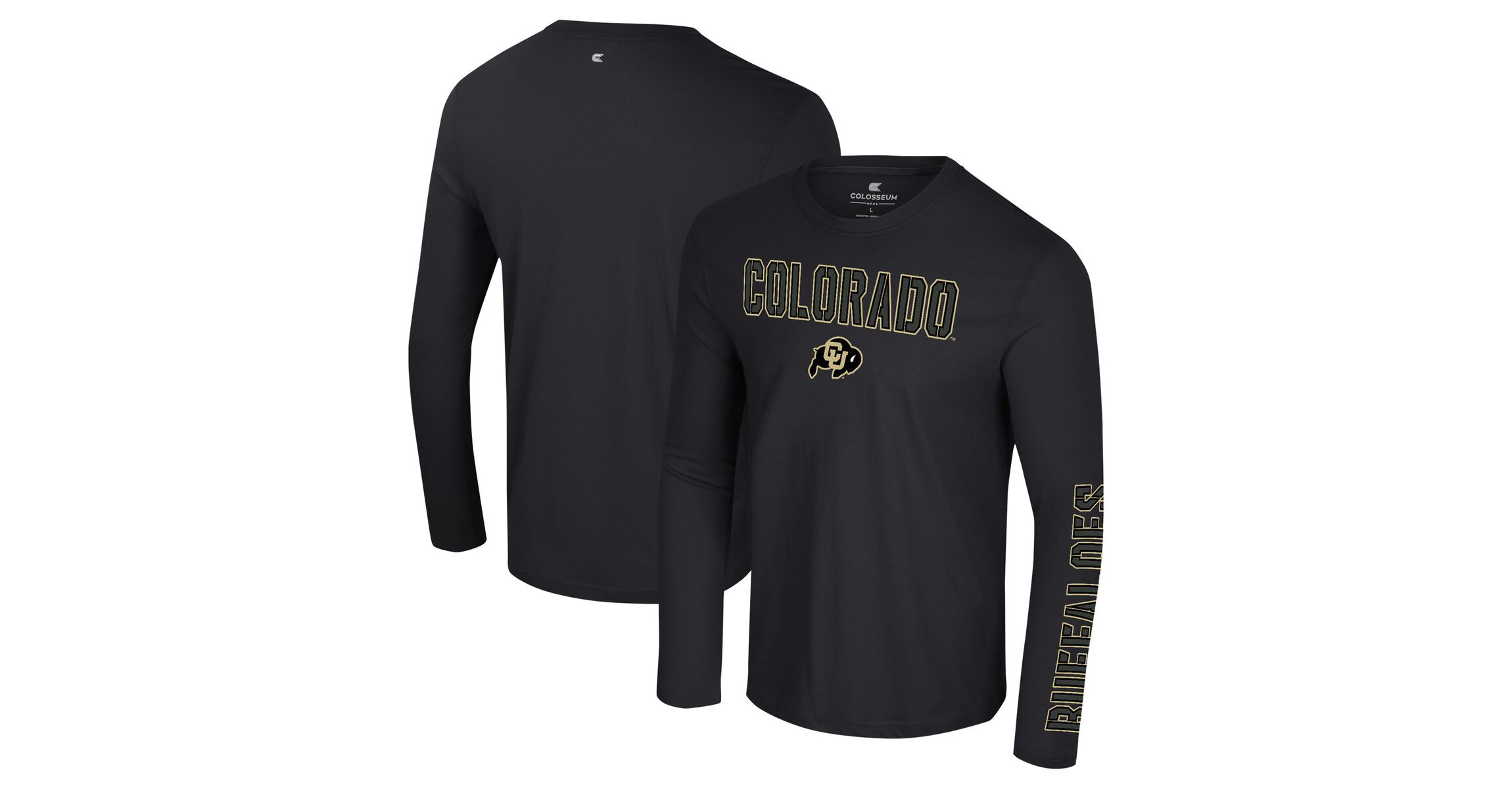 NCAA Colorado Buffaloes Color Pop Active Blend 2-Hit Long Sleeve T-Shirt