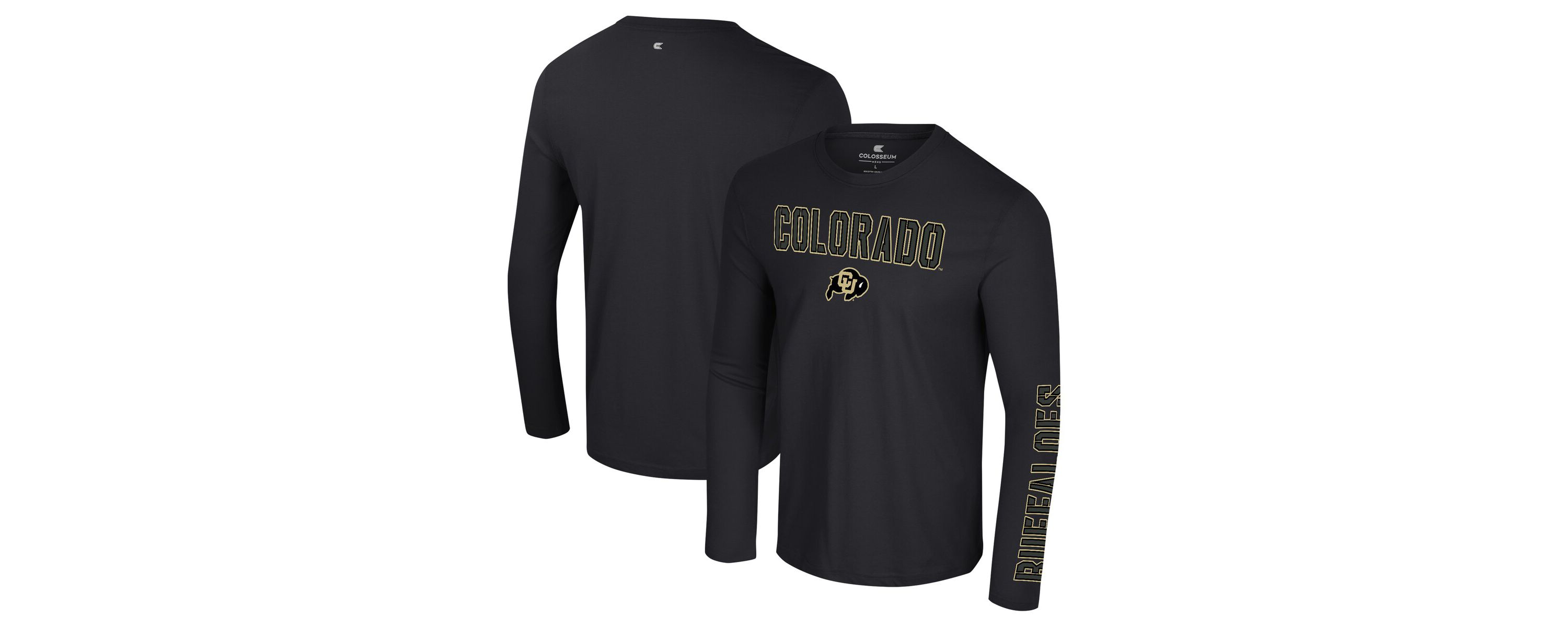 NCAA Colorado Buffaloes Color Pop Active Blend 2-Hit Long Sleeve T-Shirt