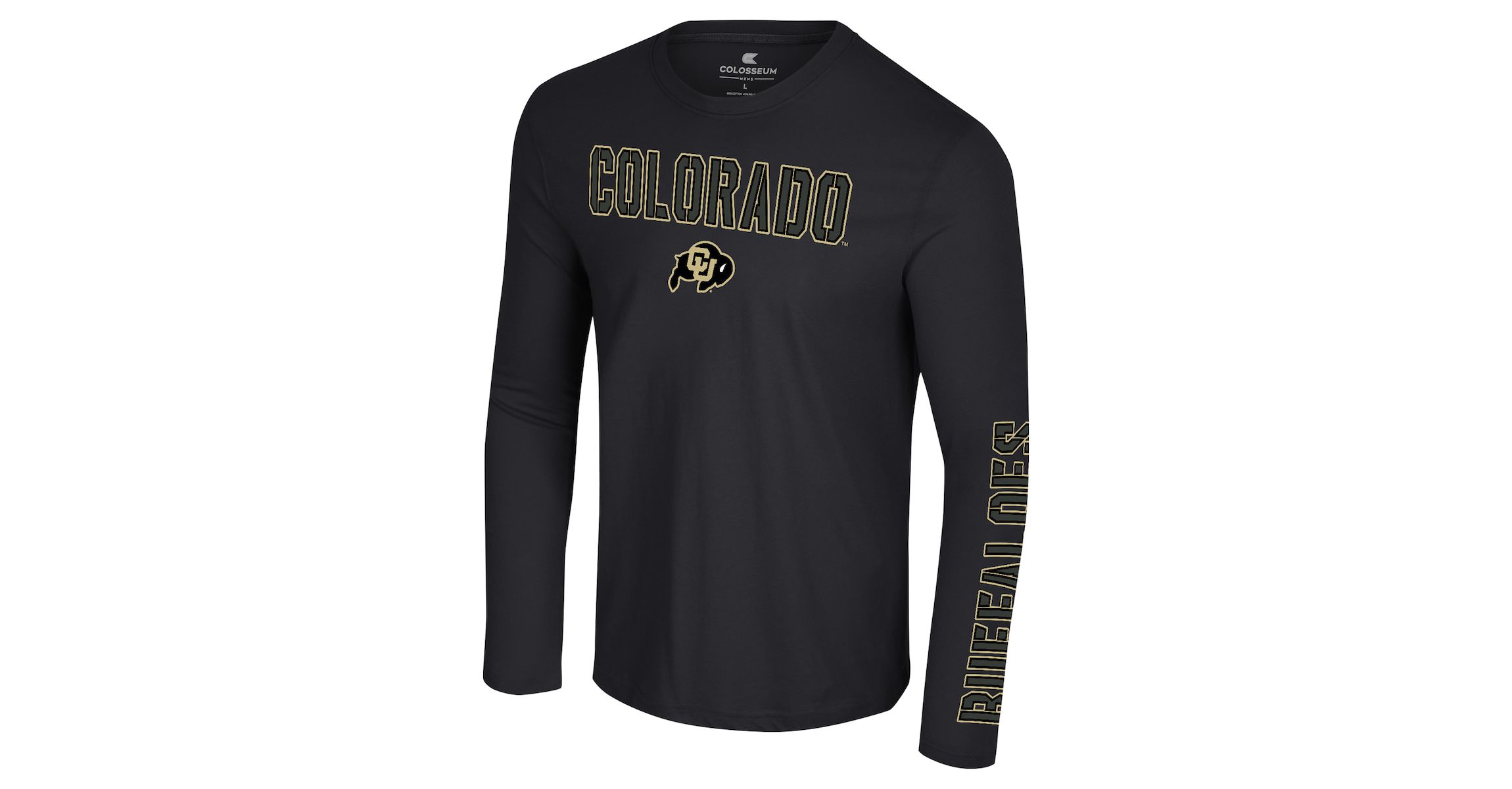 NCAA Colorado Buffaloes Color Pop Active Blend 2-Hit Long Sleeve T-Shirt