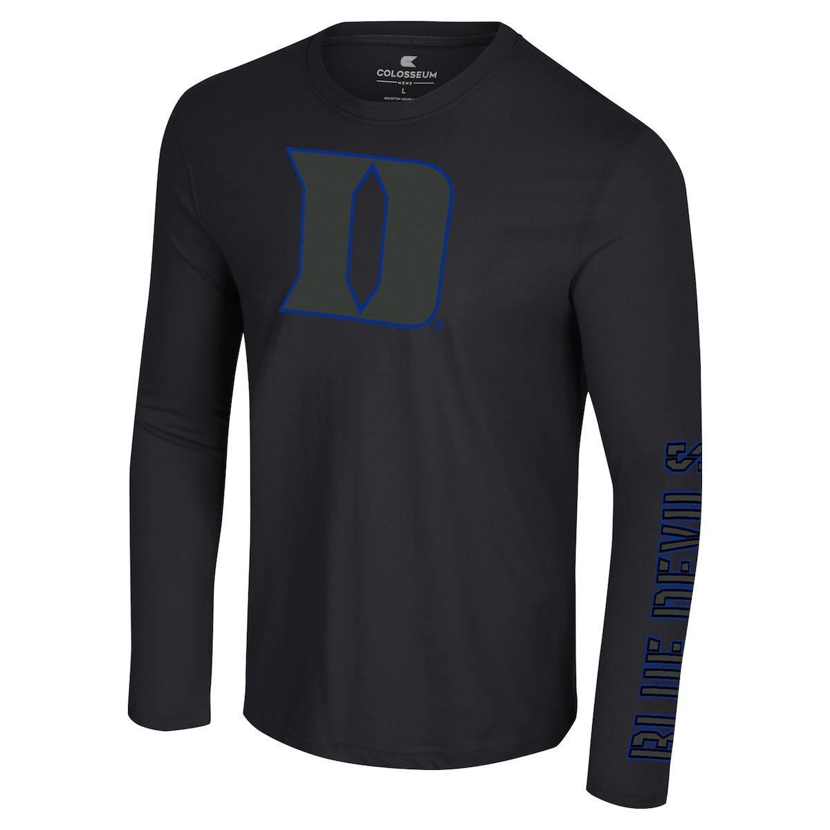 Duke Blue Devils NCAA Duke Devils Color Pop Active Blend 2-Hit Long Sleeve T-Shirt
