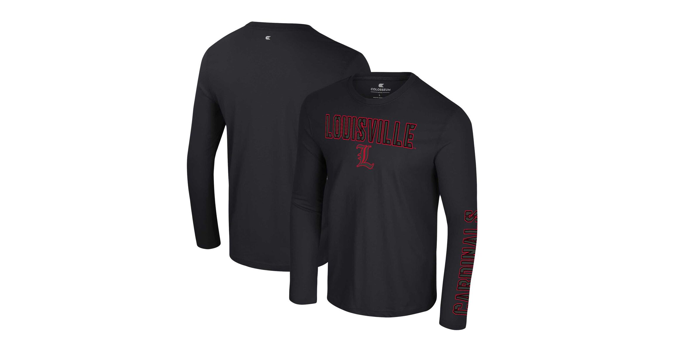 NCAA Louisville Cardinals Color Pop Active Blend 2-Hit Long Sleeve T-Shirt