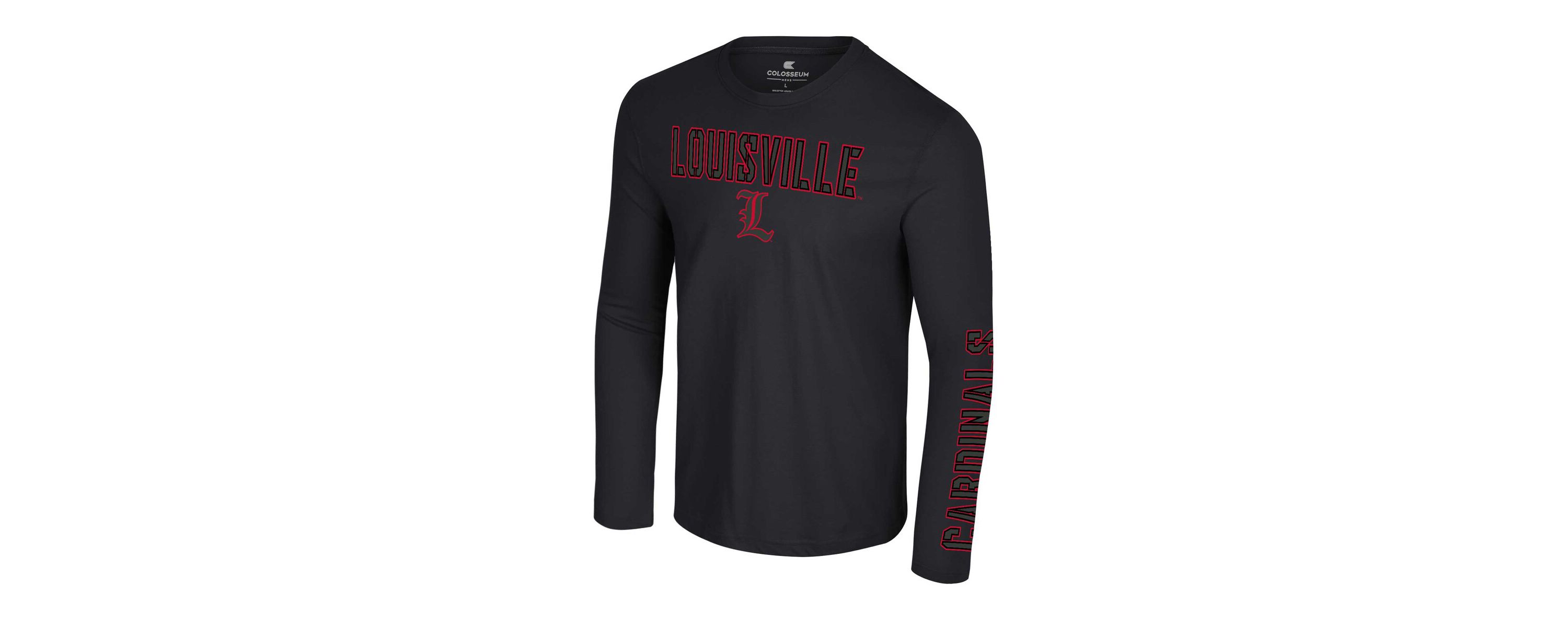 NCAA Louisville Cardinals Color Pop Active Blend 2-Hit Long Sleeve T-Shirt