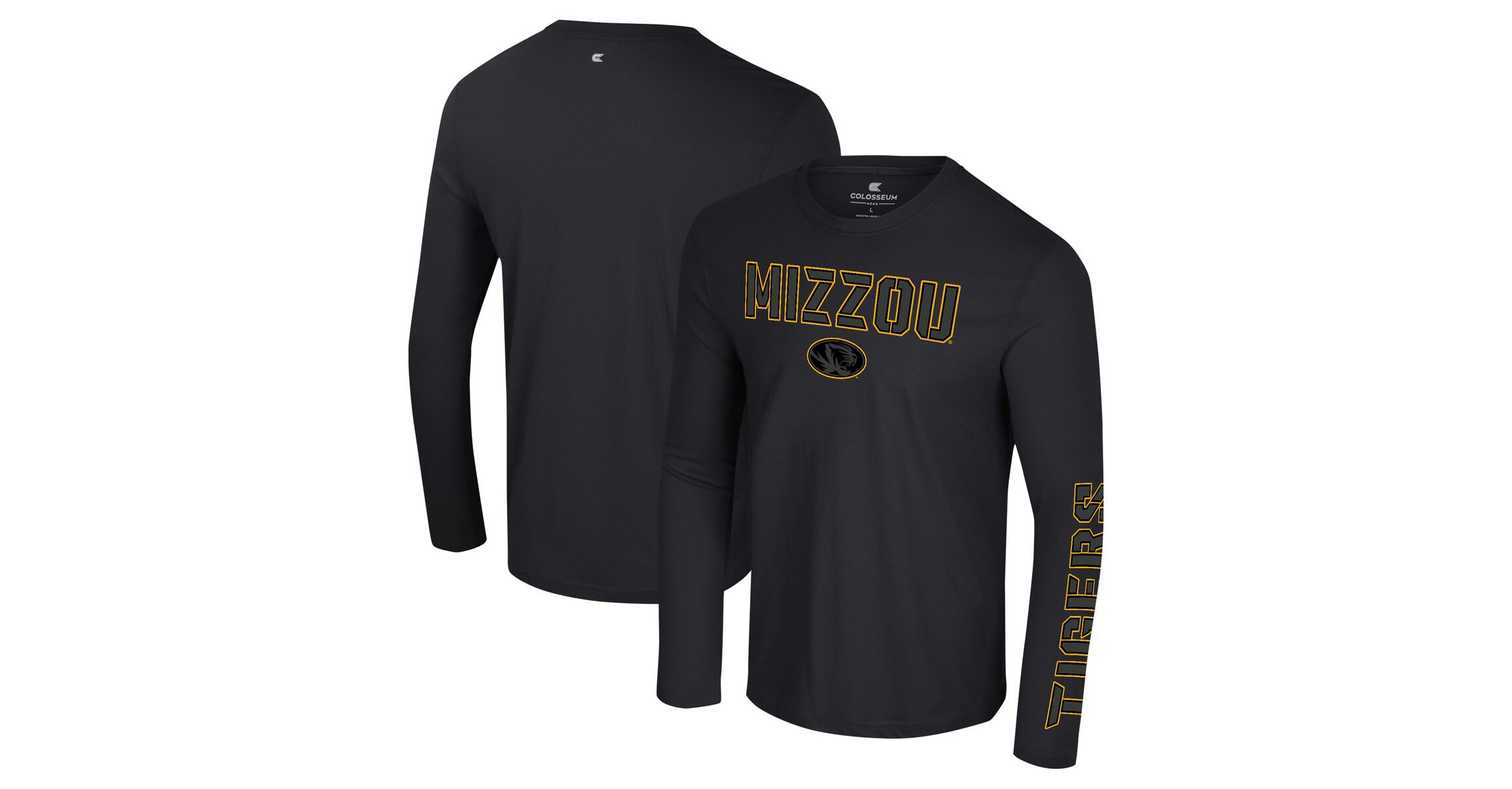 NCAA Missouri Tigers Color Pop Active Blend 2-Hit Long Sleeve T-Shirt