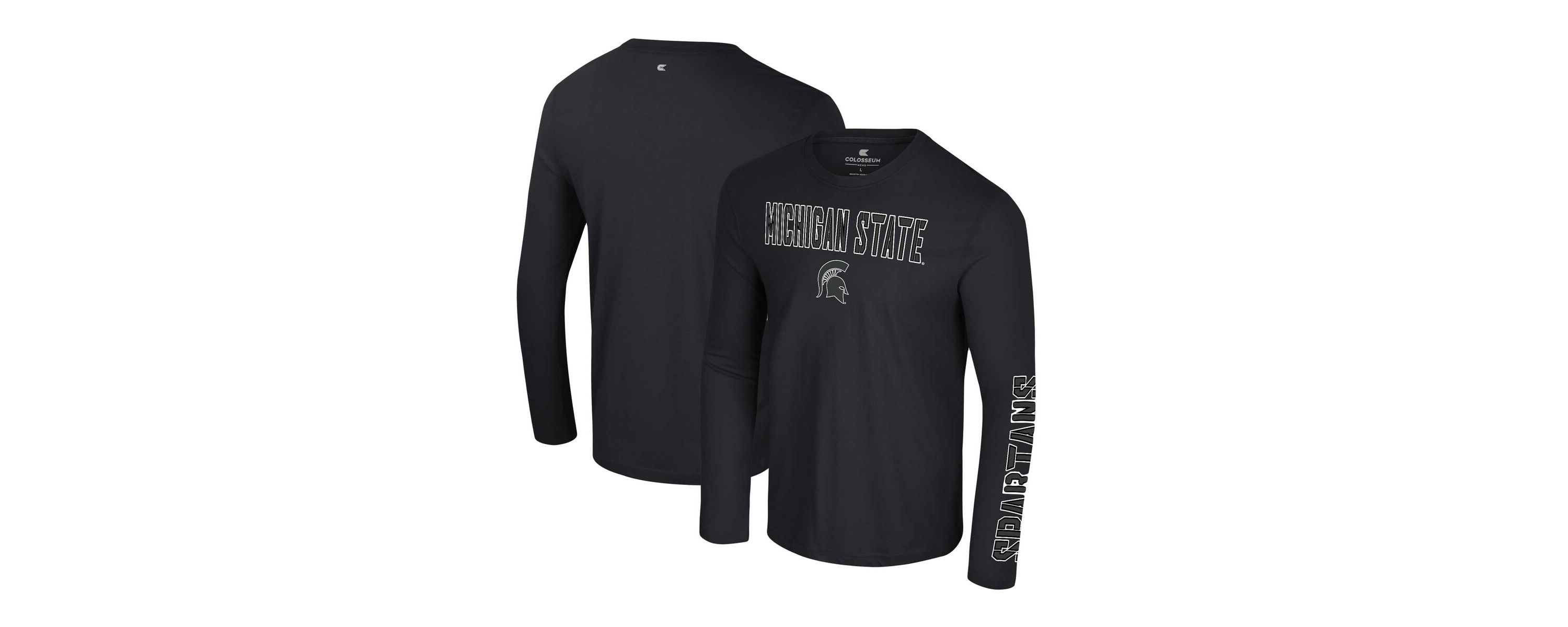 NCAA Michigan State Spartans Color Pop Active Blend 2-Hit Long Sleeve T-Shirt