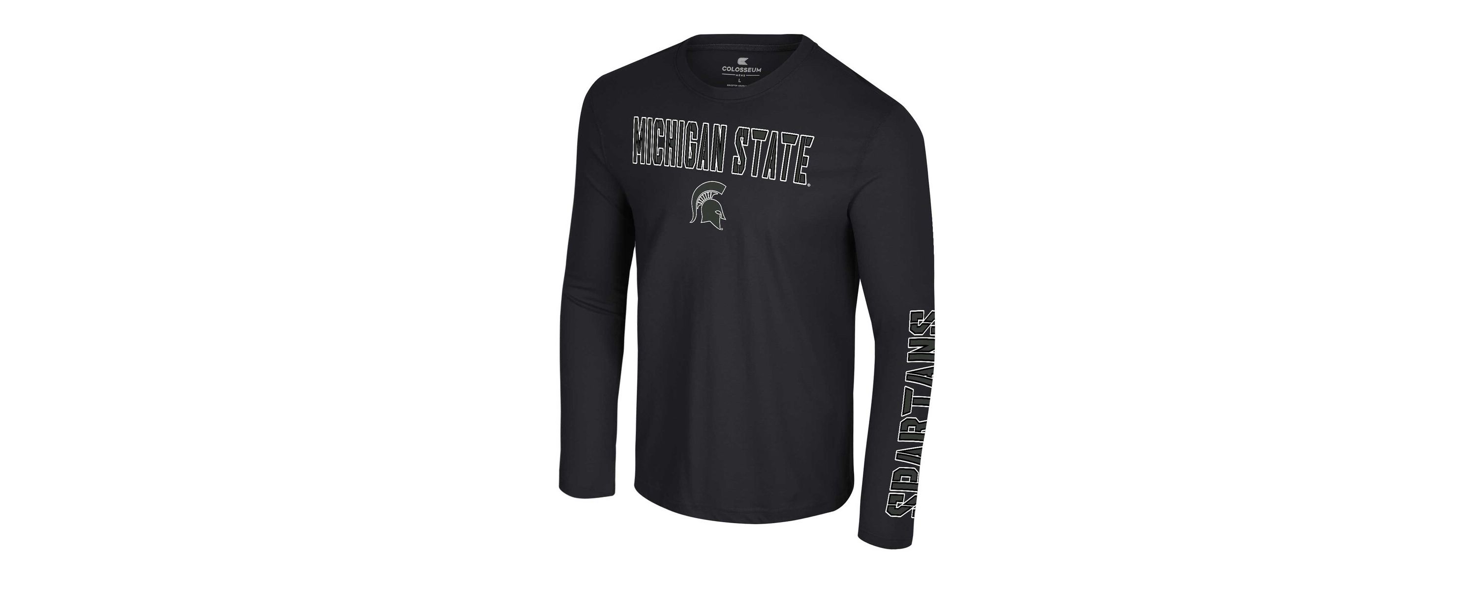 NCAA Michigan State Spartans Color Pop Active Blend 2-Hit Long Sleeve T-Shirt