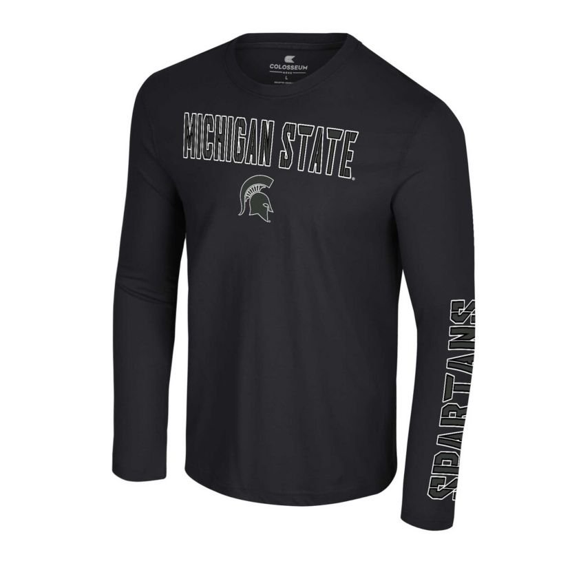 NCAA Michigan State Spartans Color Pop Active Blend 2-Hit Long Sleeve T-Shirt