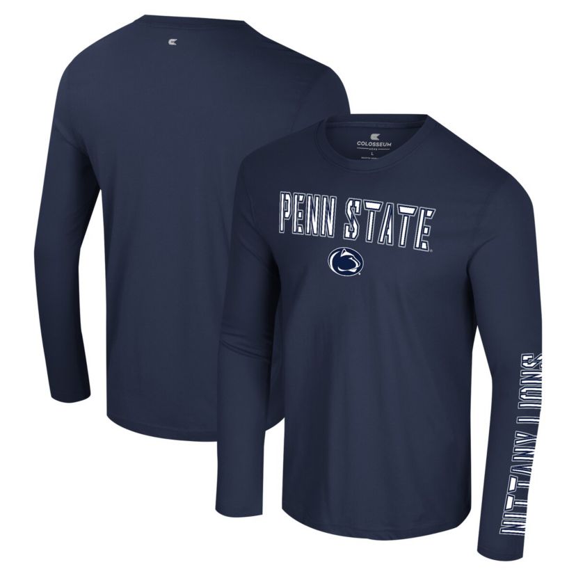 NCAA Penn State Nittany Lions Color Pop Active Blend 2-Hit Long Sleeve T-Shirt