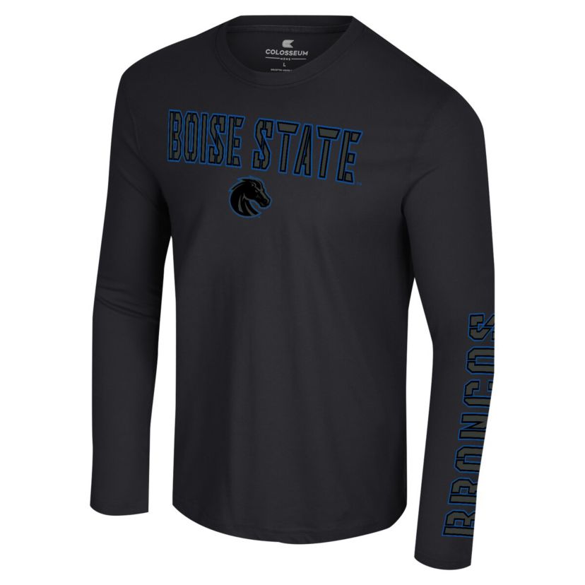 NCAA Boise State Broncos Color Pop Active Blend 2-Hit Long Sleeve T-Shirt