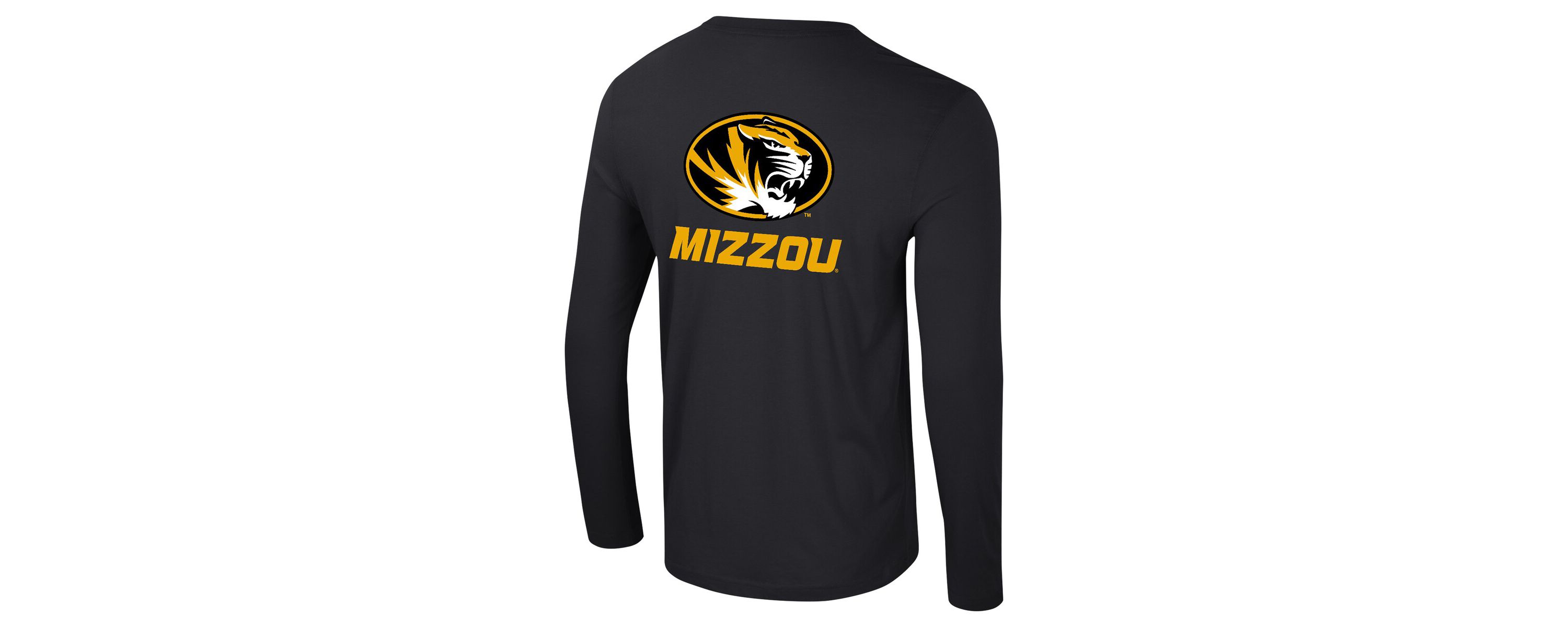 NCAA Missouri Tigers Logo Lockup 3-Hit Active Blend Long Sleeve T-Shirt
