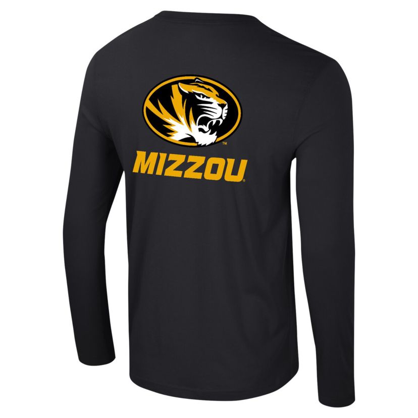 NCAA Missouri Tigers Logo Lockup 3-Hit Active Blend Long Sleeve T-Shirt