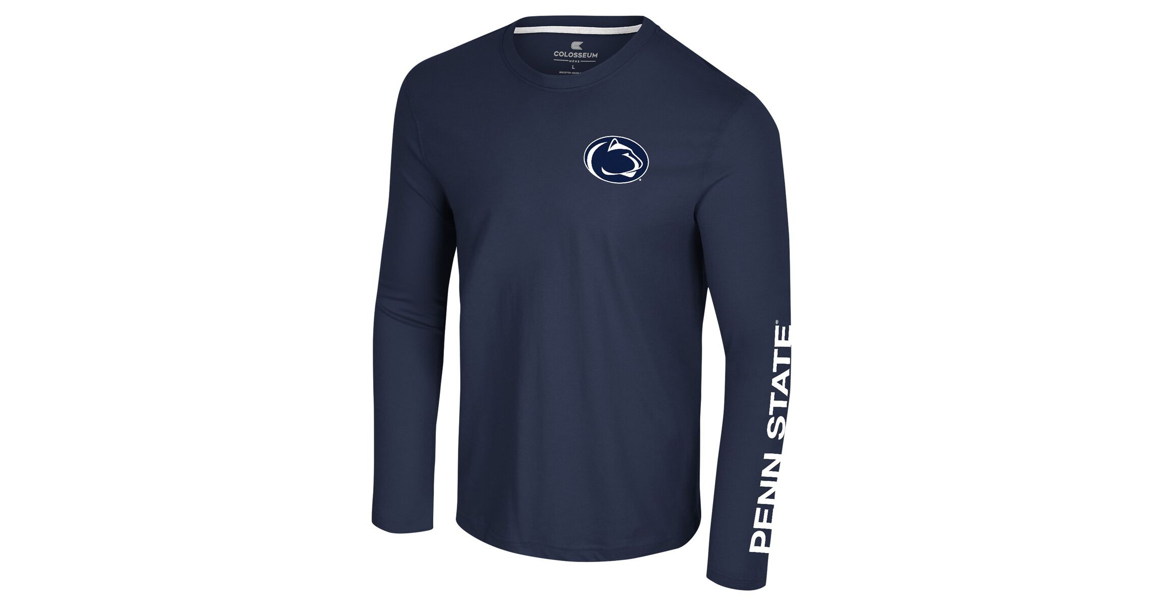 NCAA Penn State Nittany Lions Logo Lockup 3-Hit Active Blend Long Sleeve T-Shirt