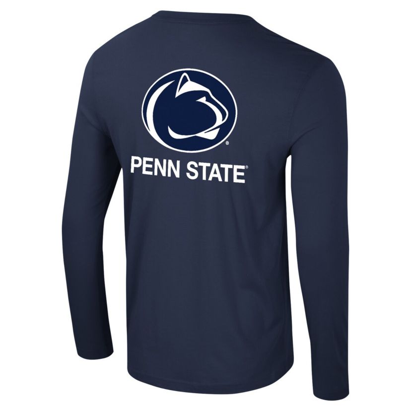 NCAA Penn State Nittany Lions Logo Lockup 3-Hit Active Blend Long Sleeve T-Shirt
