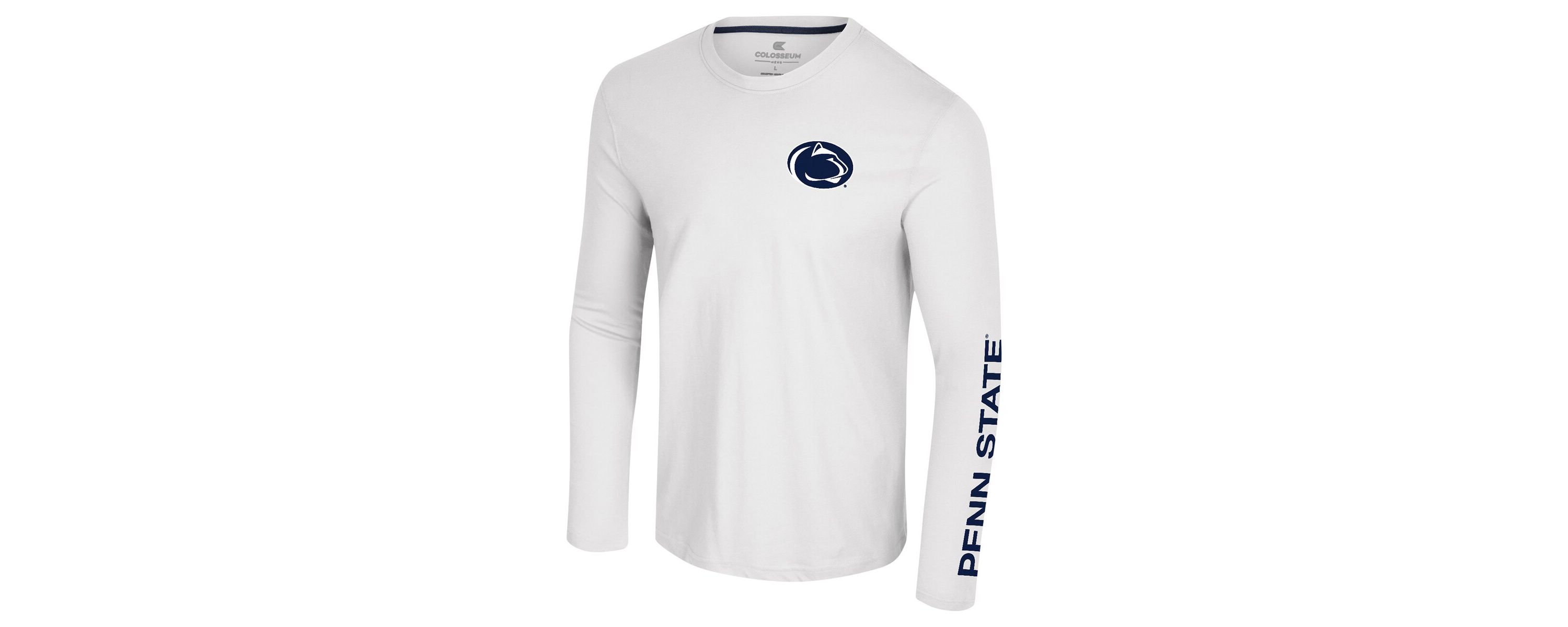 NCAA Penn State Nittany Lions Logo Lockup 3-Hit Active Blend Long Sleeve T-Shirt