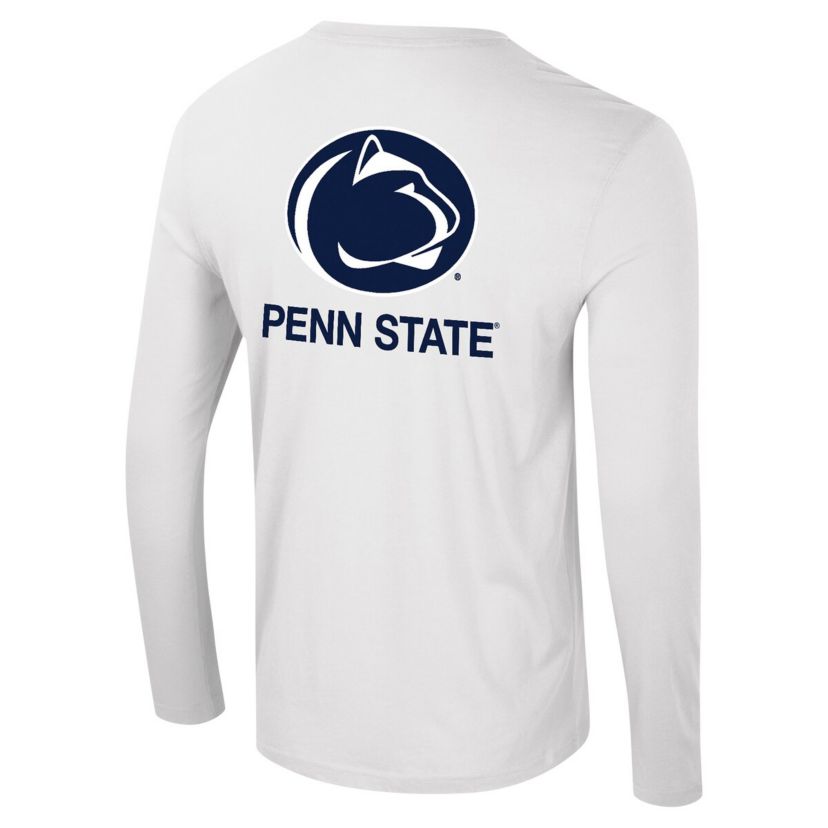 NCAA Penn State Nittany Lions Logo Lockup 3-Hit Active Blend Long Sleeve T-Shirt