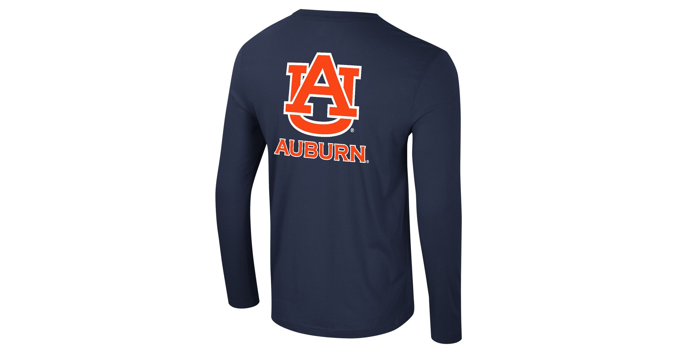 NCAA Auburn Tigers Logo Lockup 3-Hit Active Blend Long Sleeve T-Shirt