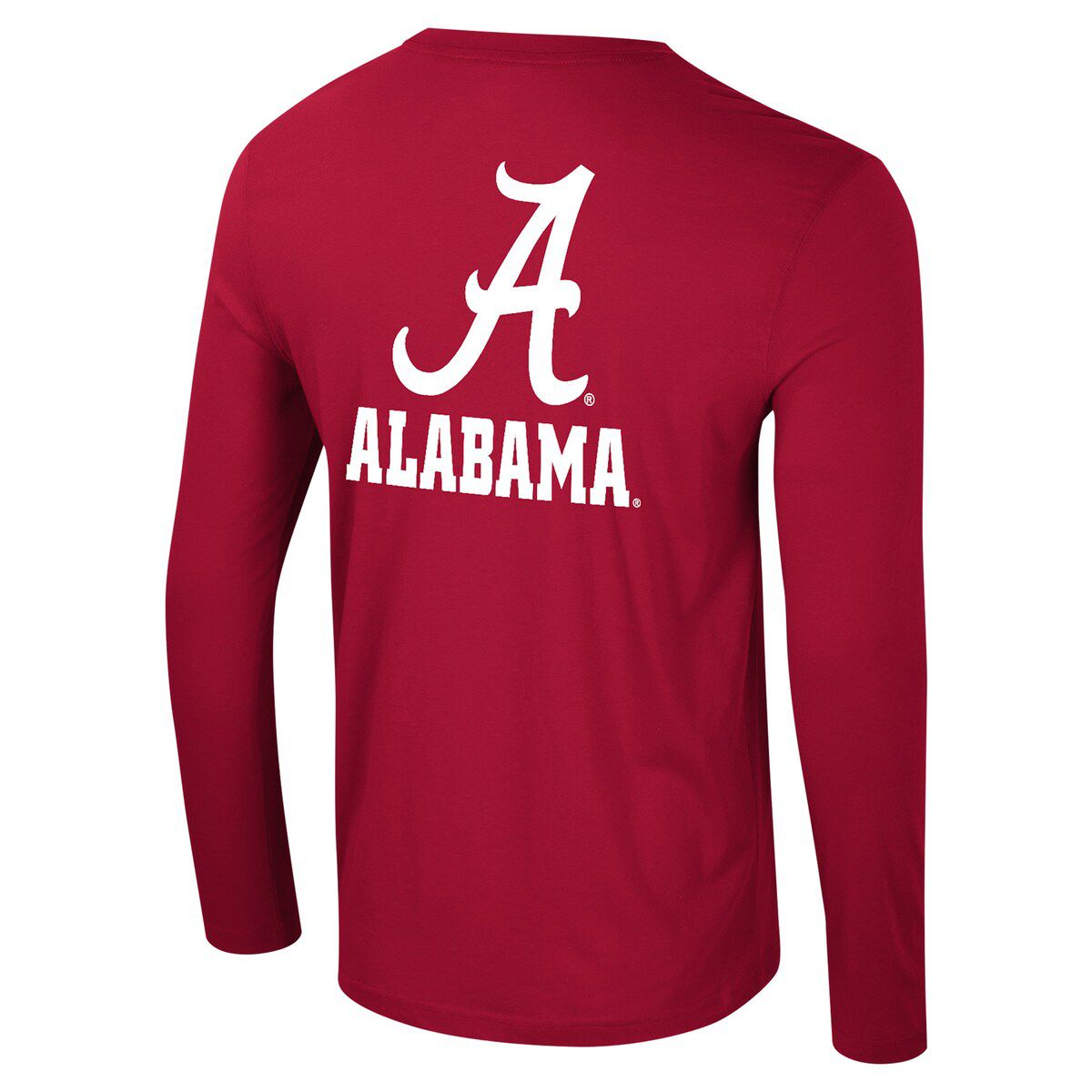 Alabama Crimson Tide NCAA Alabama Tide Logo Lockup 3-Hit Active Blend Long Sleeve T-Shirt