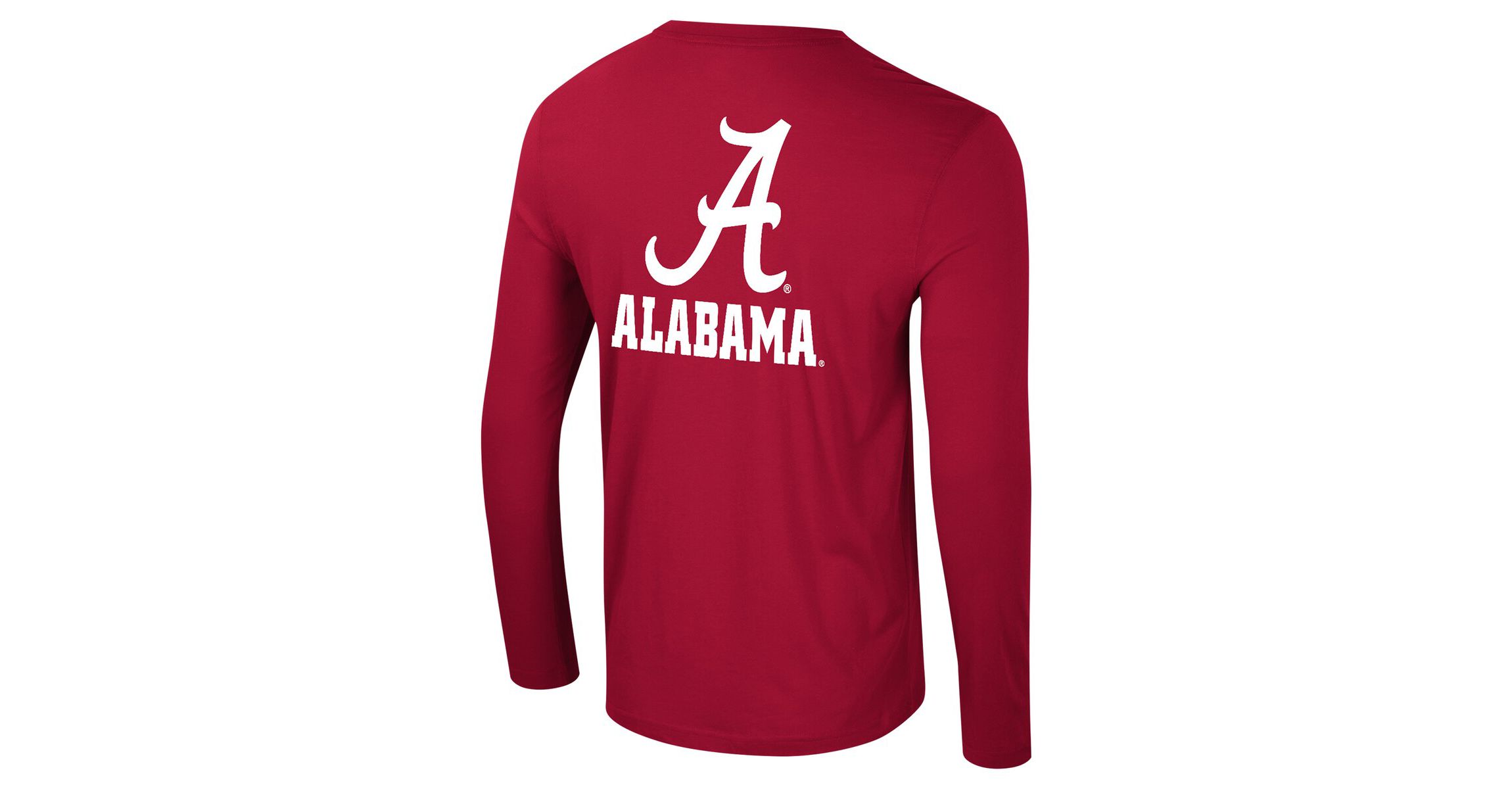 Alabama Crimson Tide NCAA Alabama Tide Logo Lockup 3-Hit Active Blend Long Sleeve T-Shirt