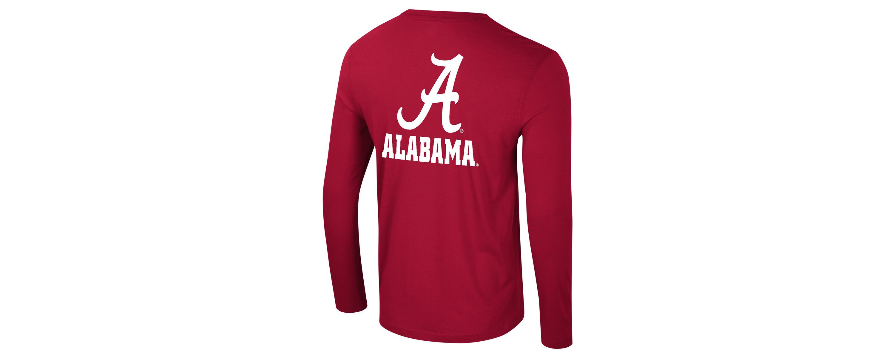 Alabama Crimson Tide NCAA Alabama Tide Logo Lockup 3-Hit Active Blend Long Sleeve T-Shirt