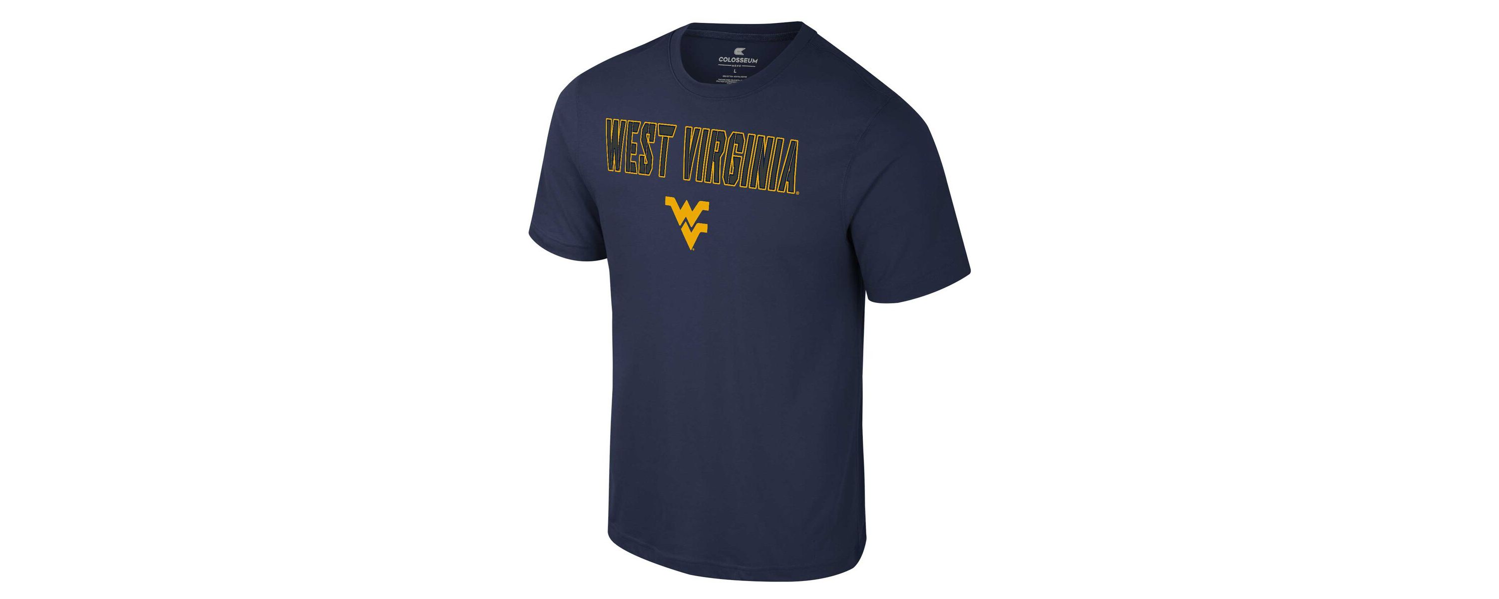 NCAA West Virginia Mountaineers Color Pop Active Blend T-Shirt