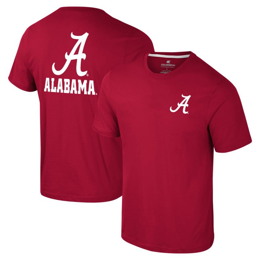 Alabama Crimson Tide NCAA Alabama Tide Logo Lockup 2-Hit Active Blend T-Shirt