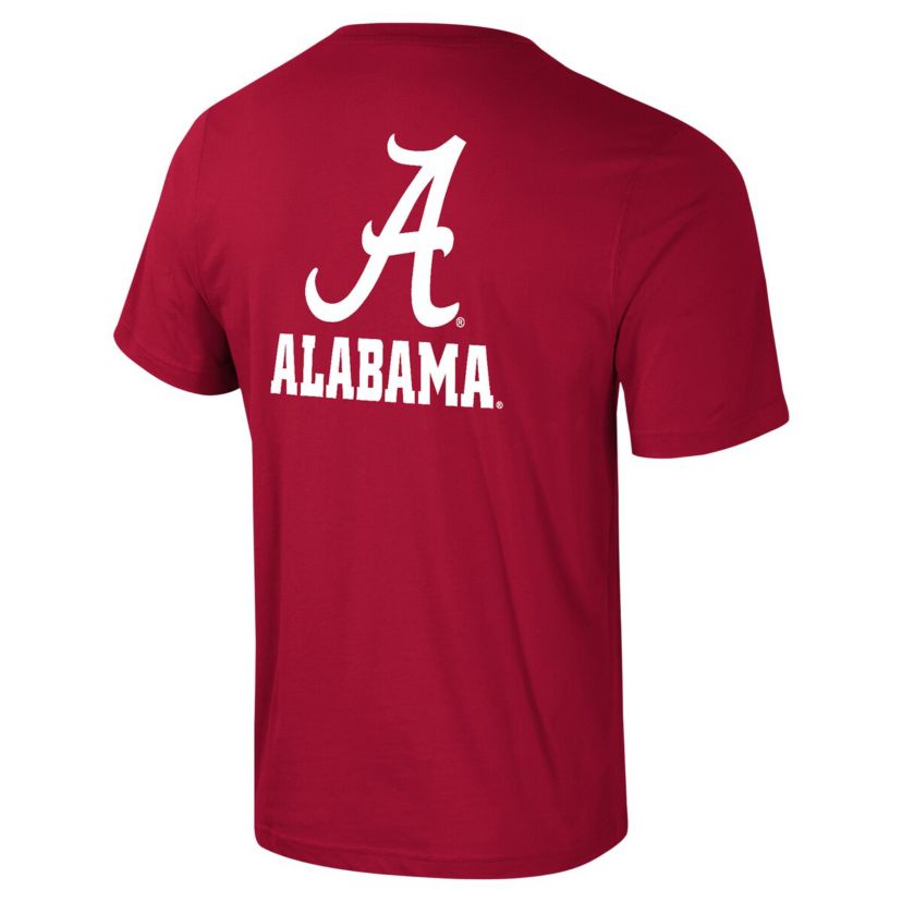 Alabama Crimson Tide NCAA Alabama Tide Logo Lockup 2-Hit Active Blend T-Shirt