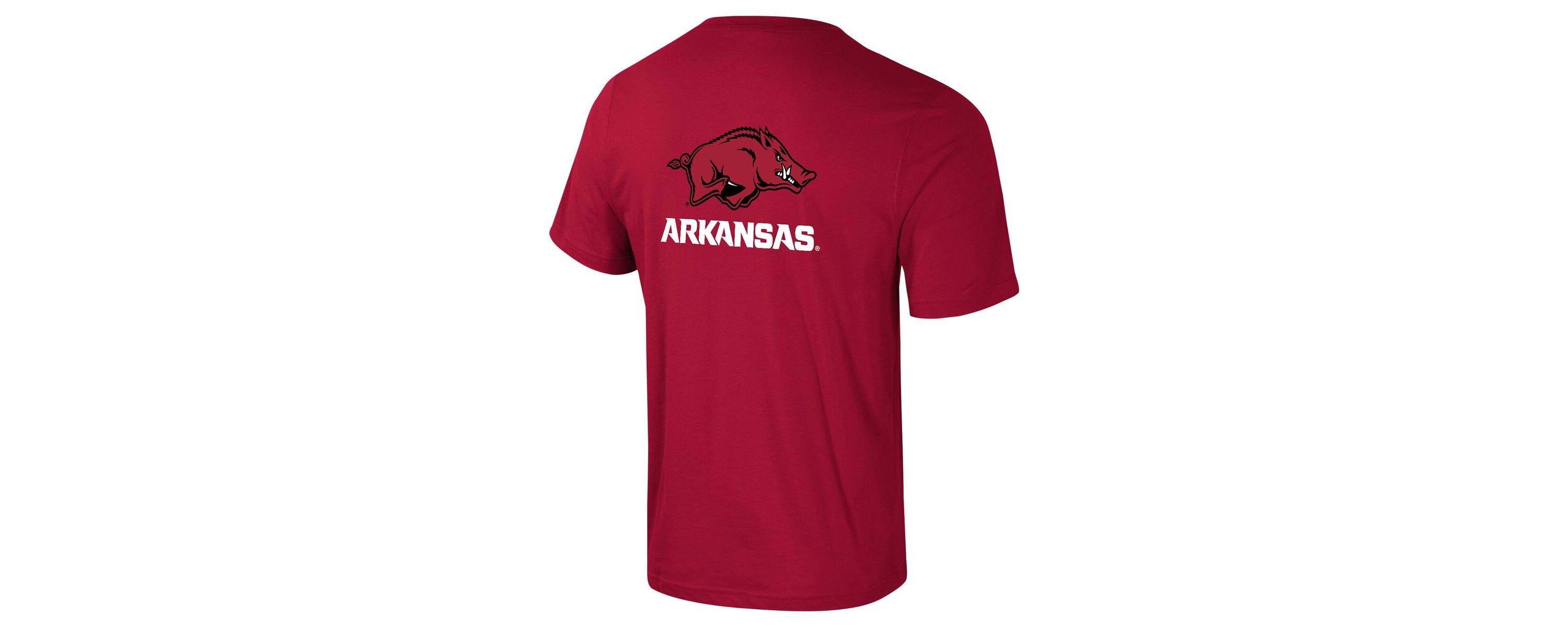 NCAA Arkansas Razorbacks Logo Lockup 2-Hit Active Blend T-Shirt