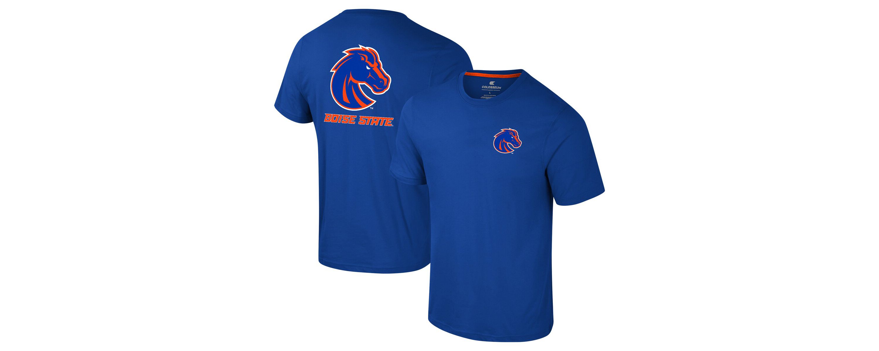 NCAA Boise State Broncos Logo Lockup 2-Hit Active Blend T-Shirt