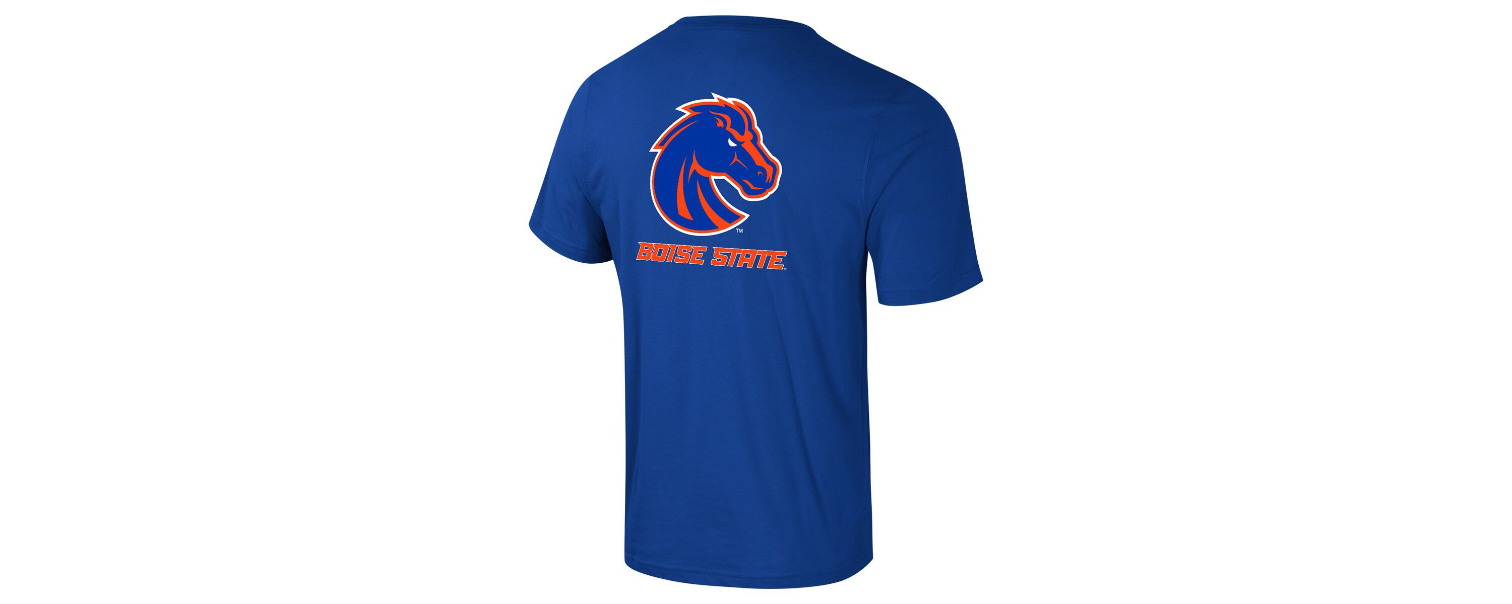 NCAA Boise State Broncos Logo Lockup 2-Hit Active Blend T-Shirt