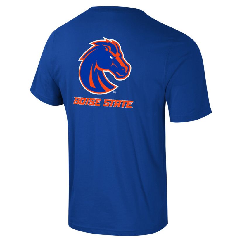 NCAA Boise State Broncos Logo Lockup 2-Hit Active Blend T-Shirt