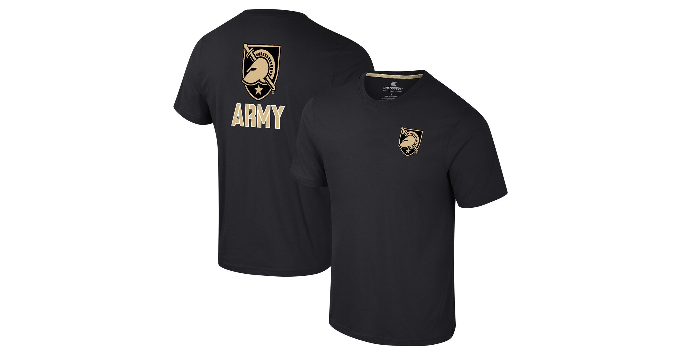 Army Black Knights NCAA Army Knights Logo Lockup 2-Hit Active Blend T-Shirt