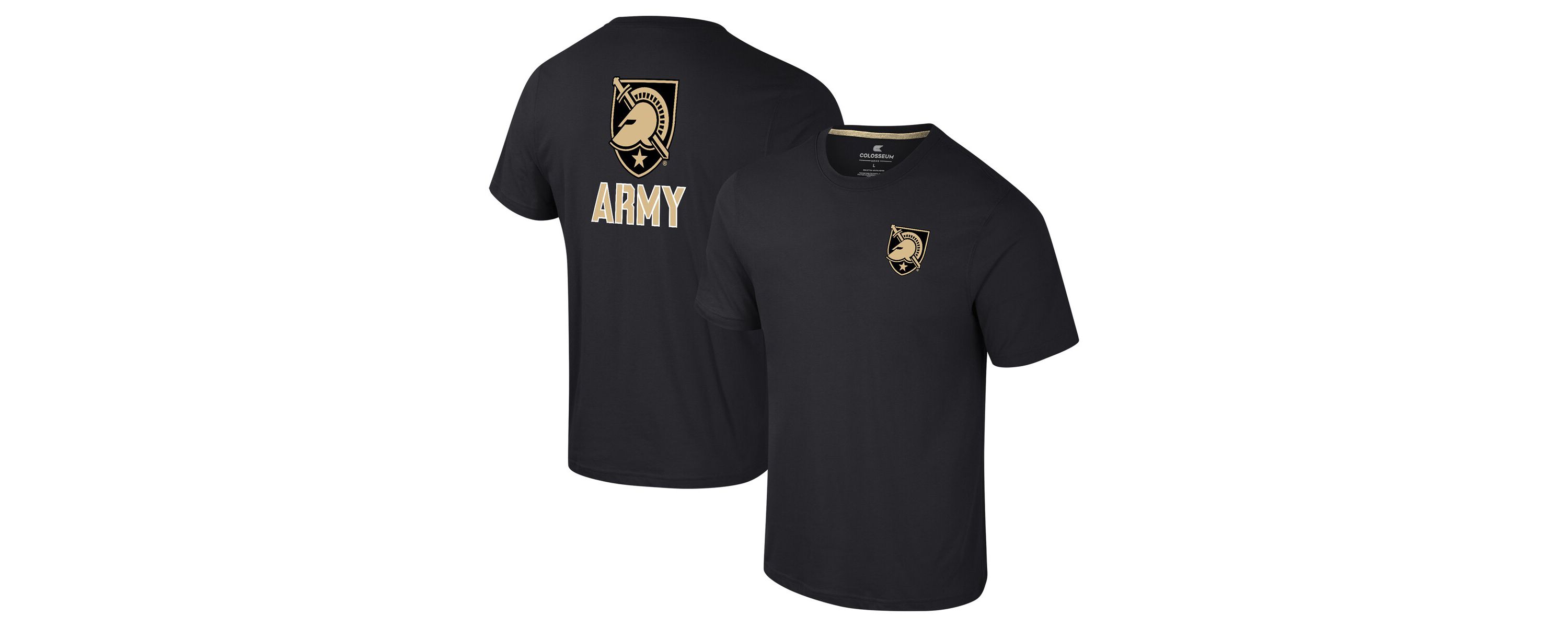Army Black Knights NCAA Army Knights Logo Lockup 2-Hit Active Blend T-Shirt