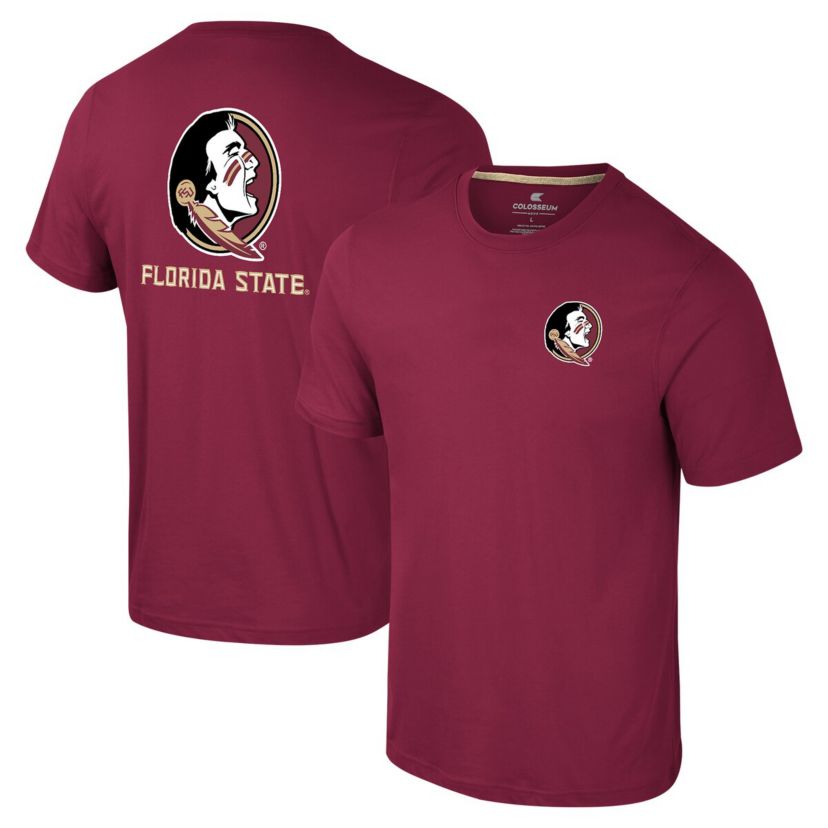 NCAA Florida State Seminoles Logo Lockup 2-Hit Active Blend T-Shirt