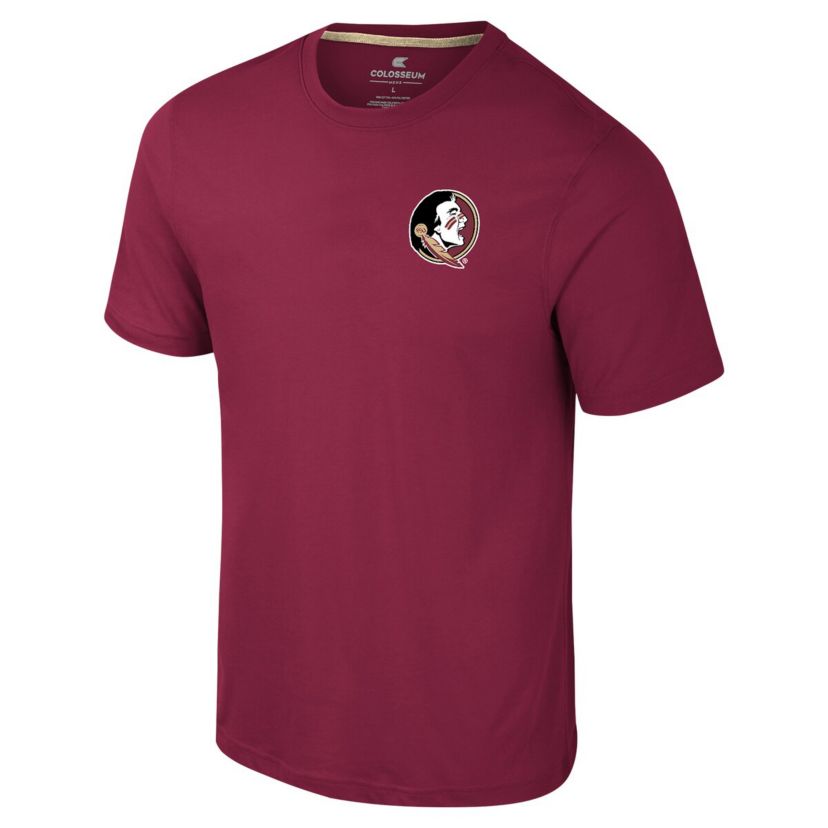 NCAA Florida State Seminoles Logo Lockup 2-Hit Active Blend T-Shirt