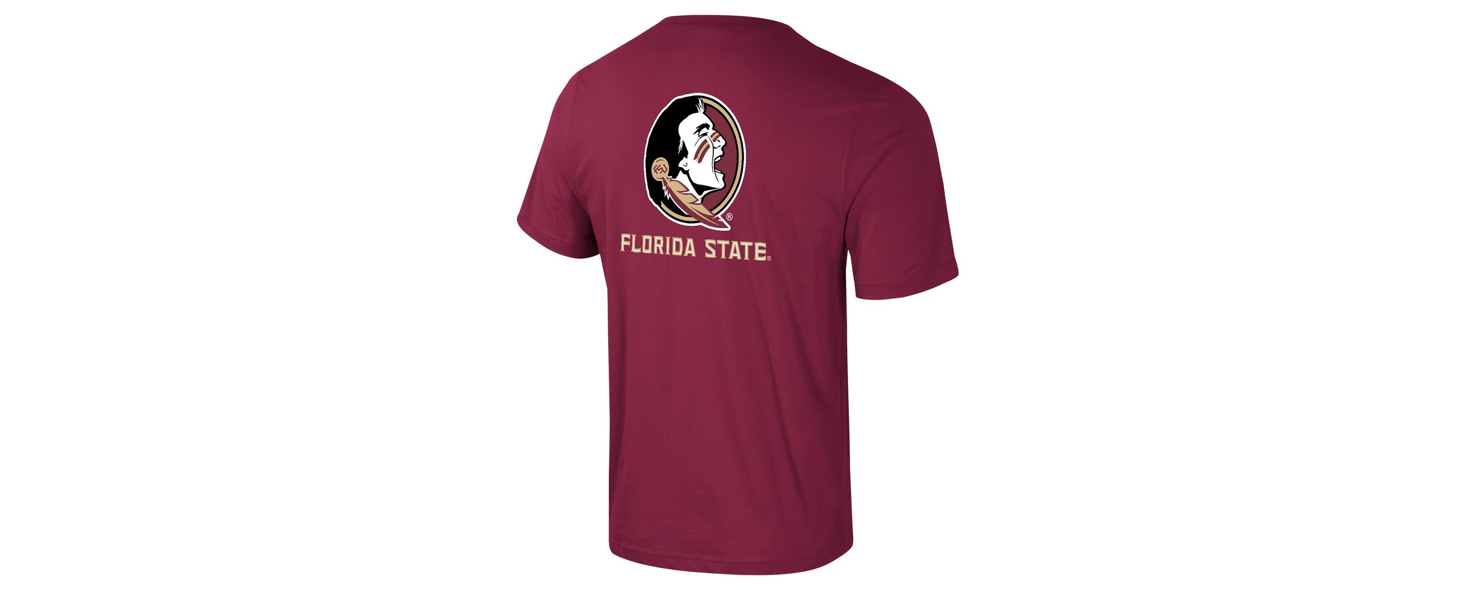 NCAA Florida State Seminoles Logo Lockup 2-Hit Active Blend T-Shirt