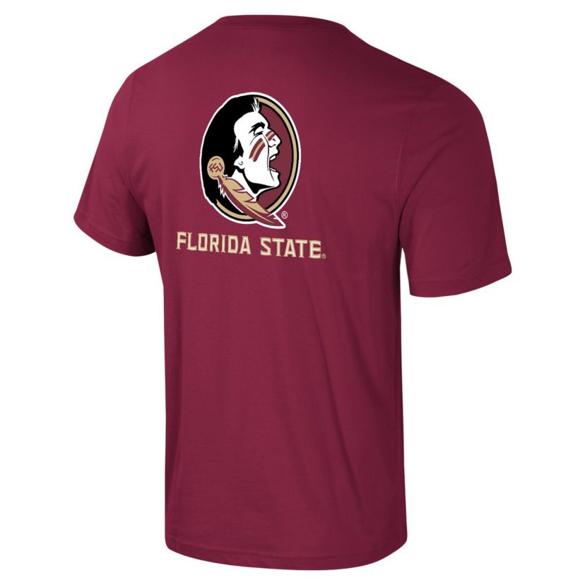 NCAA Florida State Seminoles Logo Lockup 2-Hit Active Blend T-Shirt