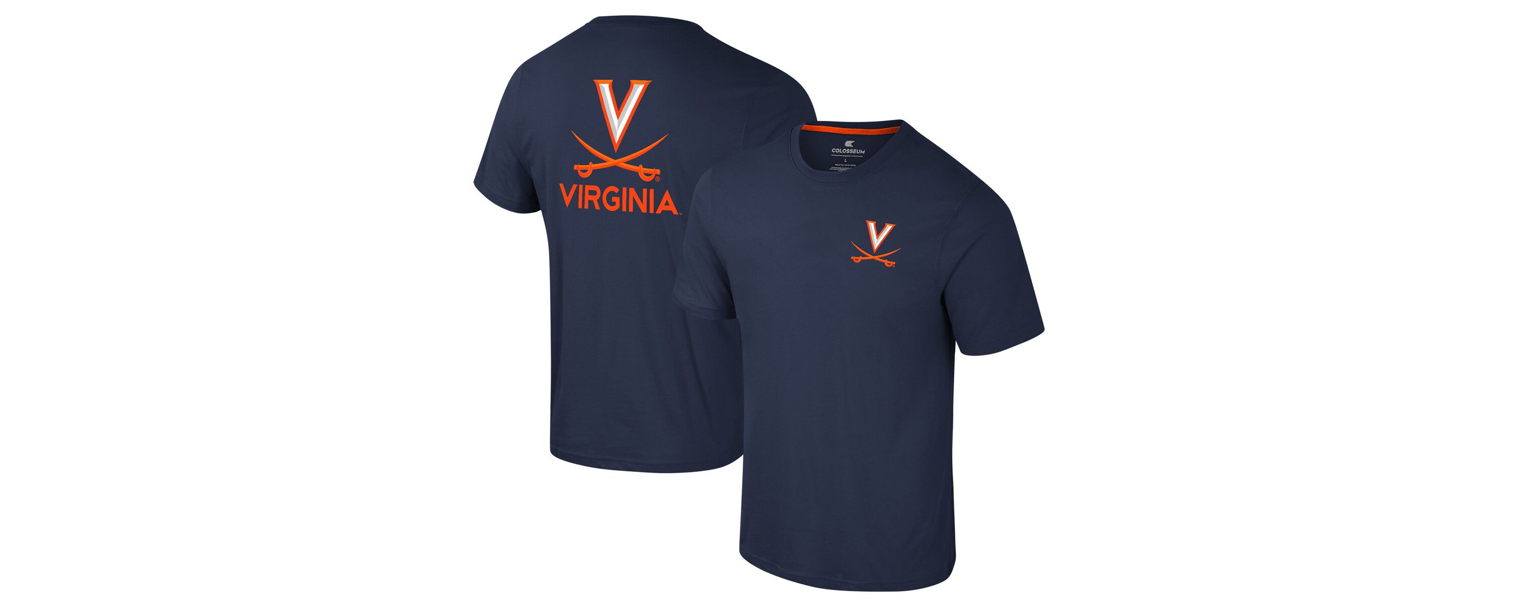 NCAA Virginia Cavaliers Logo Lockup 2-Hit Active Blend T-Shirt
