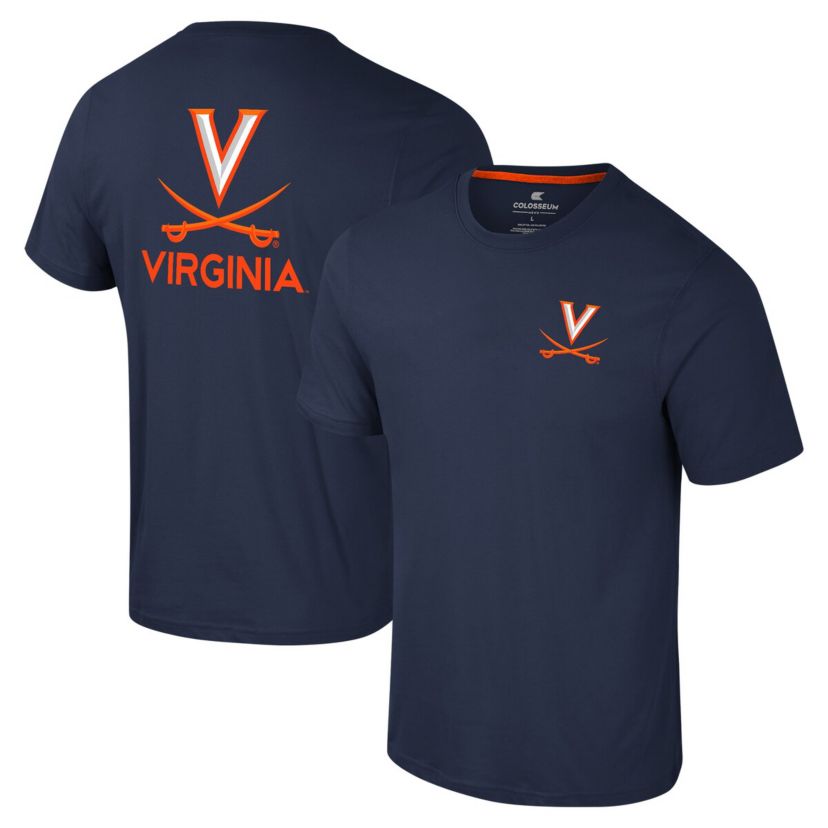 NCAA Virginia Cavaliers Logo Lockup 2-Hit Active Blend T-Shirt